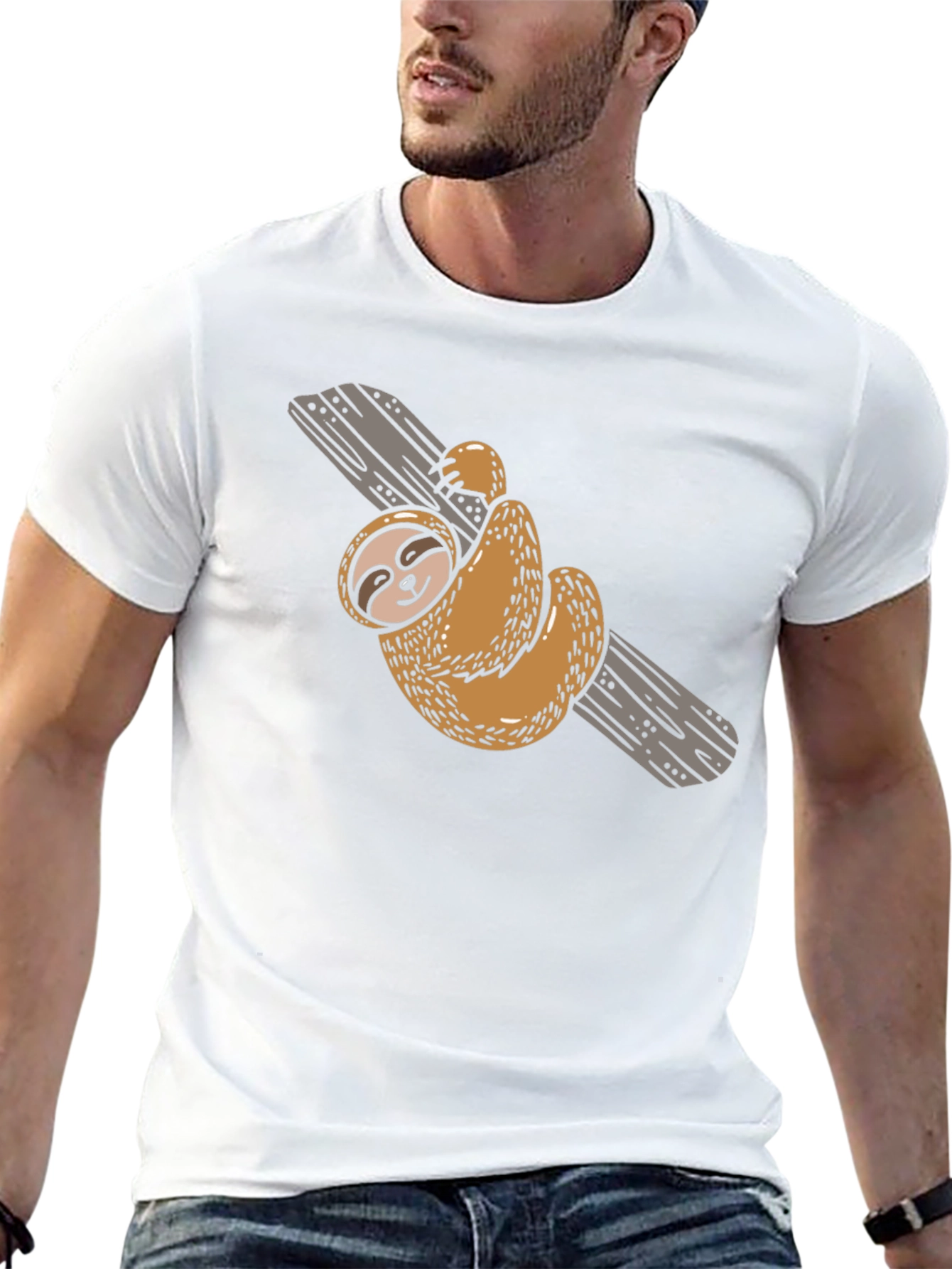 Sloth on a Branch Graphic Tee