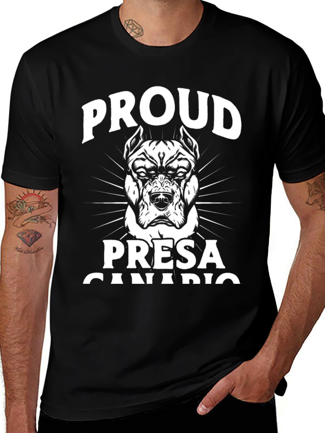 Proud Presa Canario Dog Graphic T-Shirt