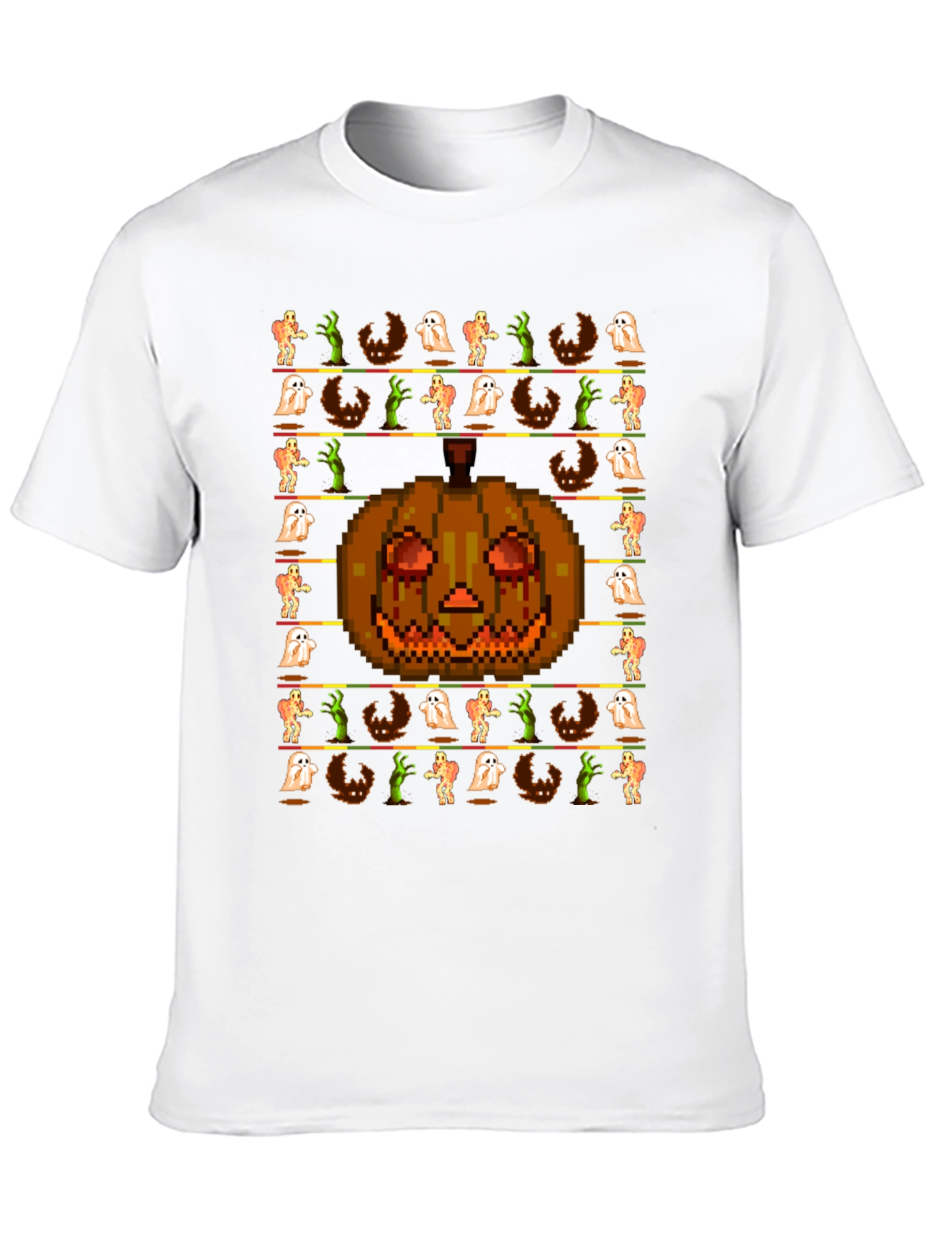 Pixel Halloween Graphic T-Shirt