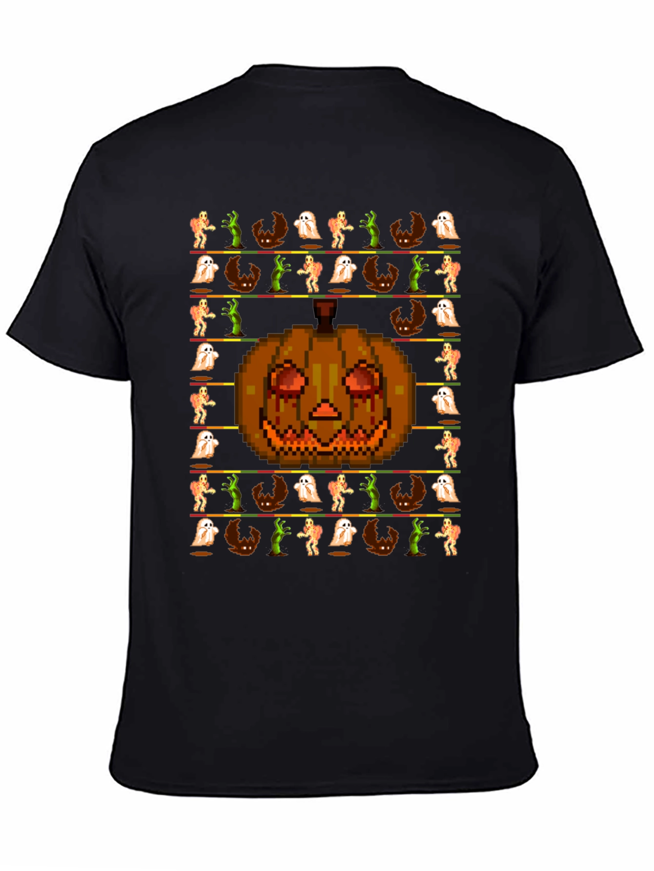 Pixel Halloween Graphic T-Shirt