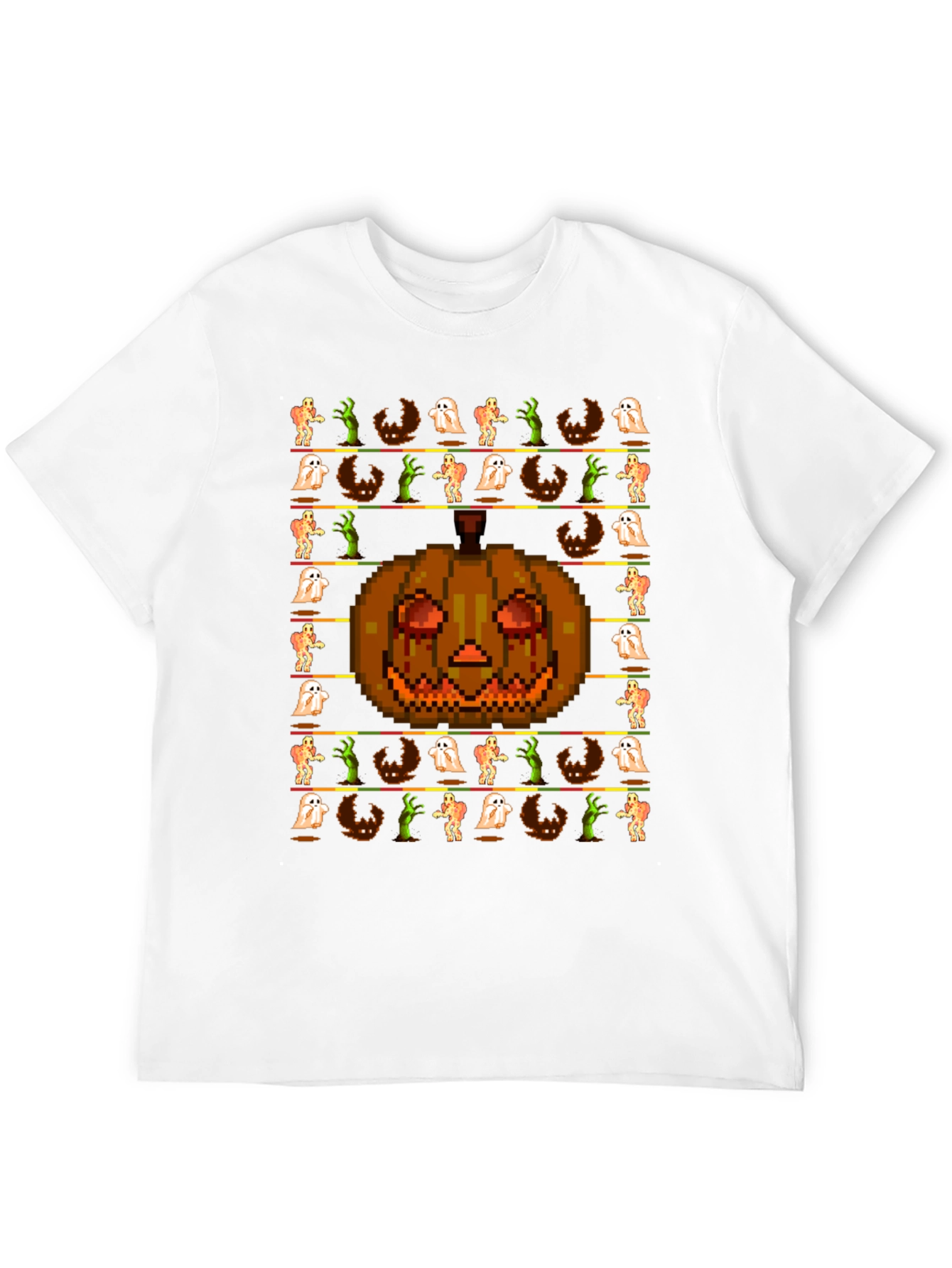Pixel Halloween Graphic T-Shirt