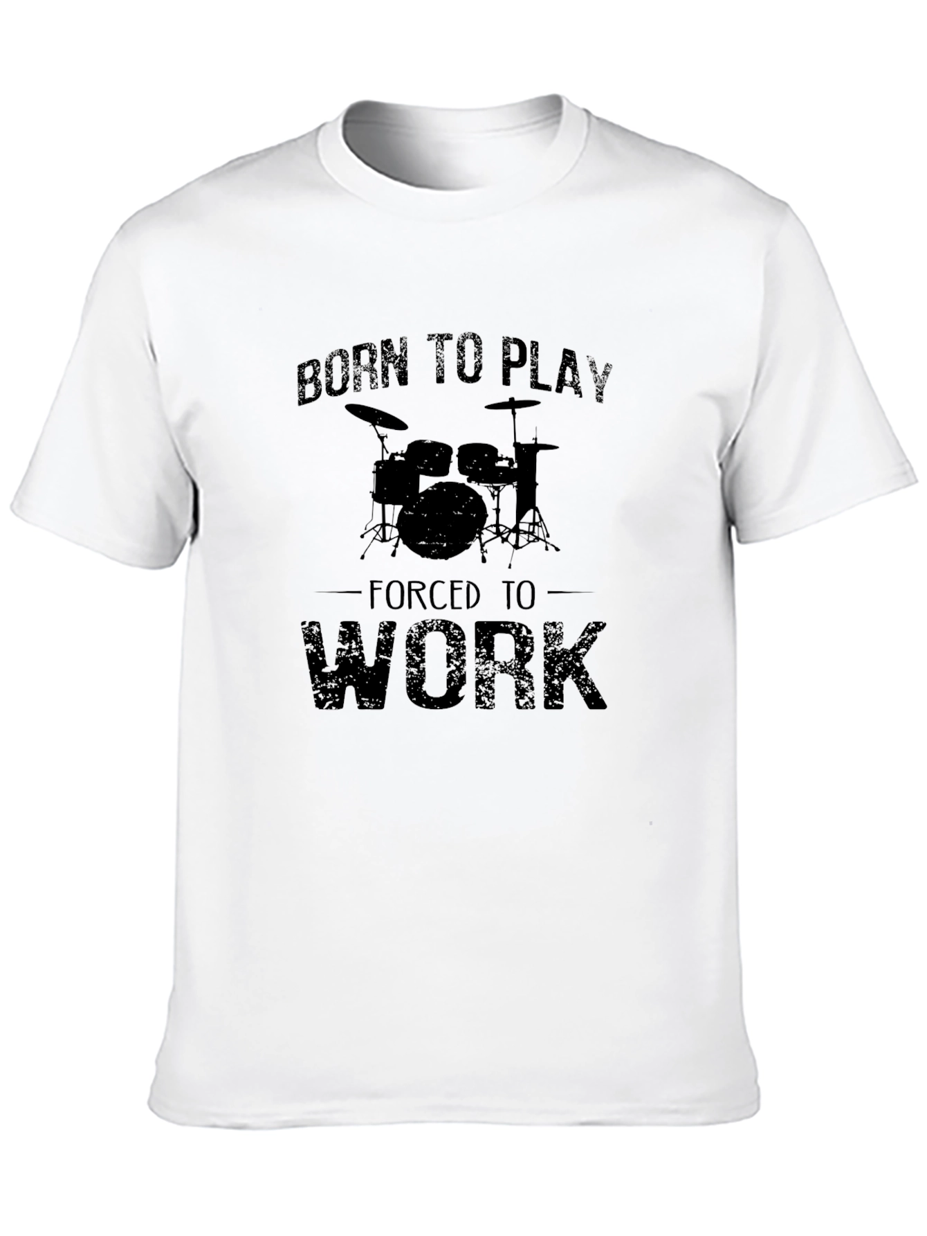 Born to Play Drums Black T-Shirt