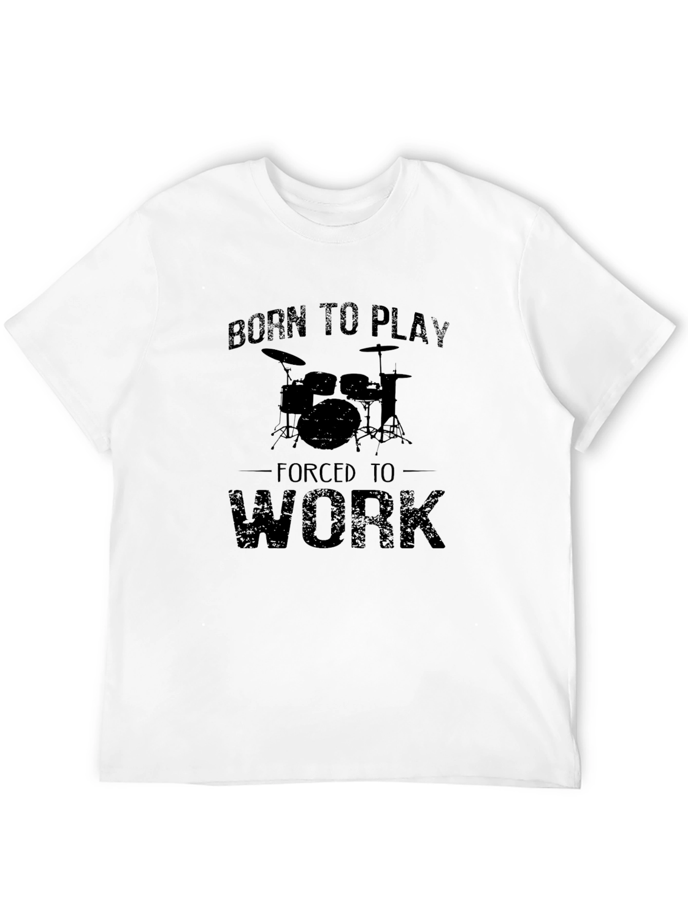 Born to Play Drums Black T-Shirt