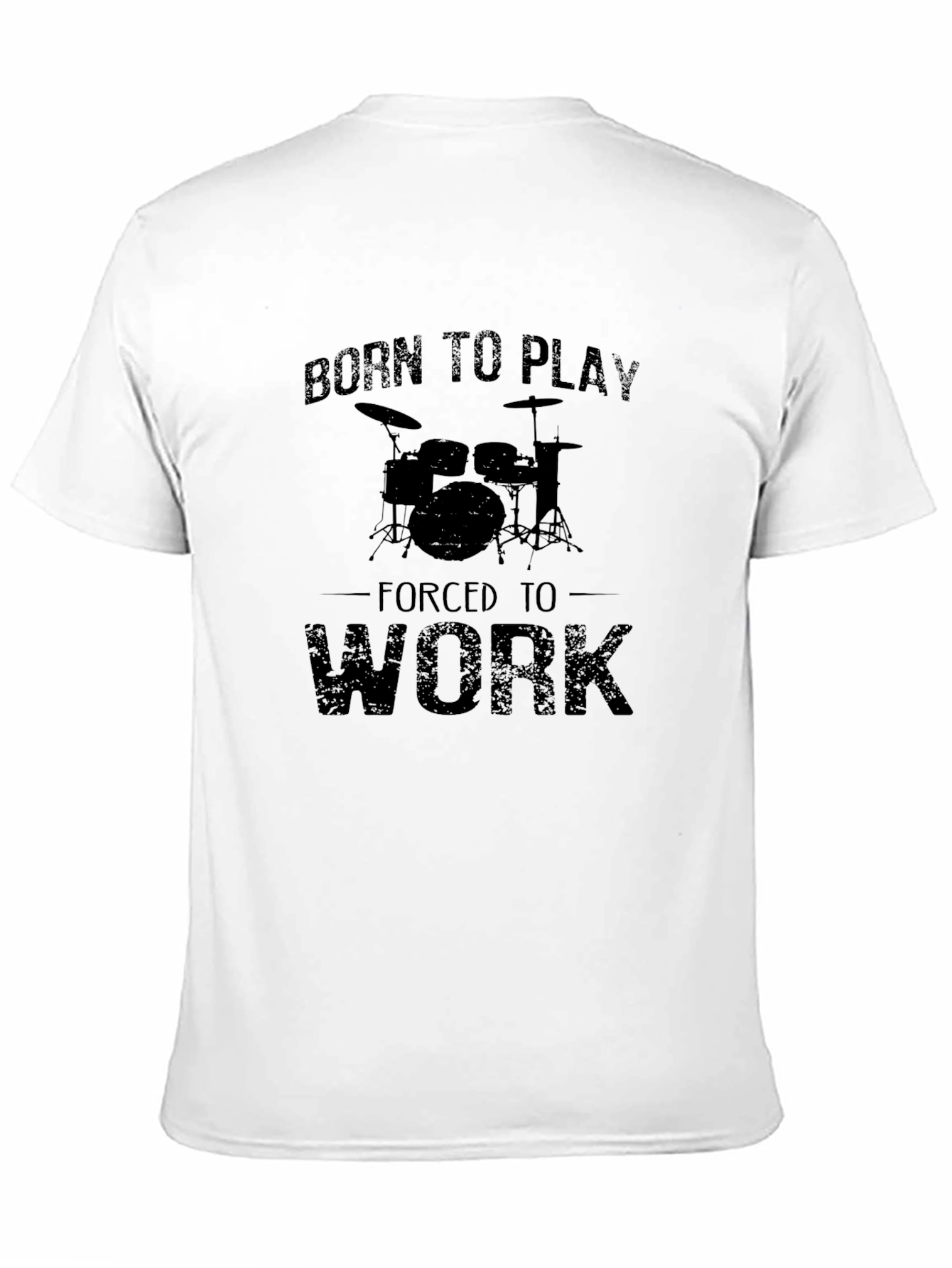 Born to Play Drums Black T-Shirt