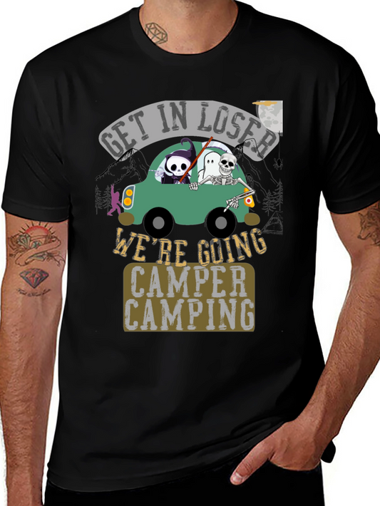 Get in Loser Were Going Camper Camping Halloween T-Shirt