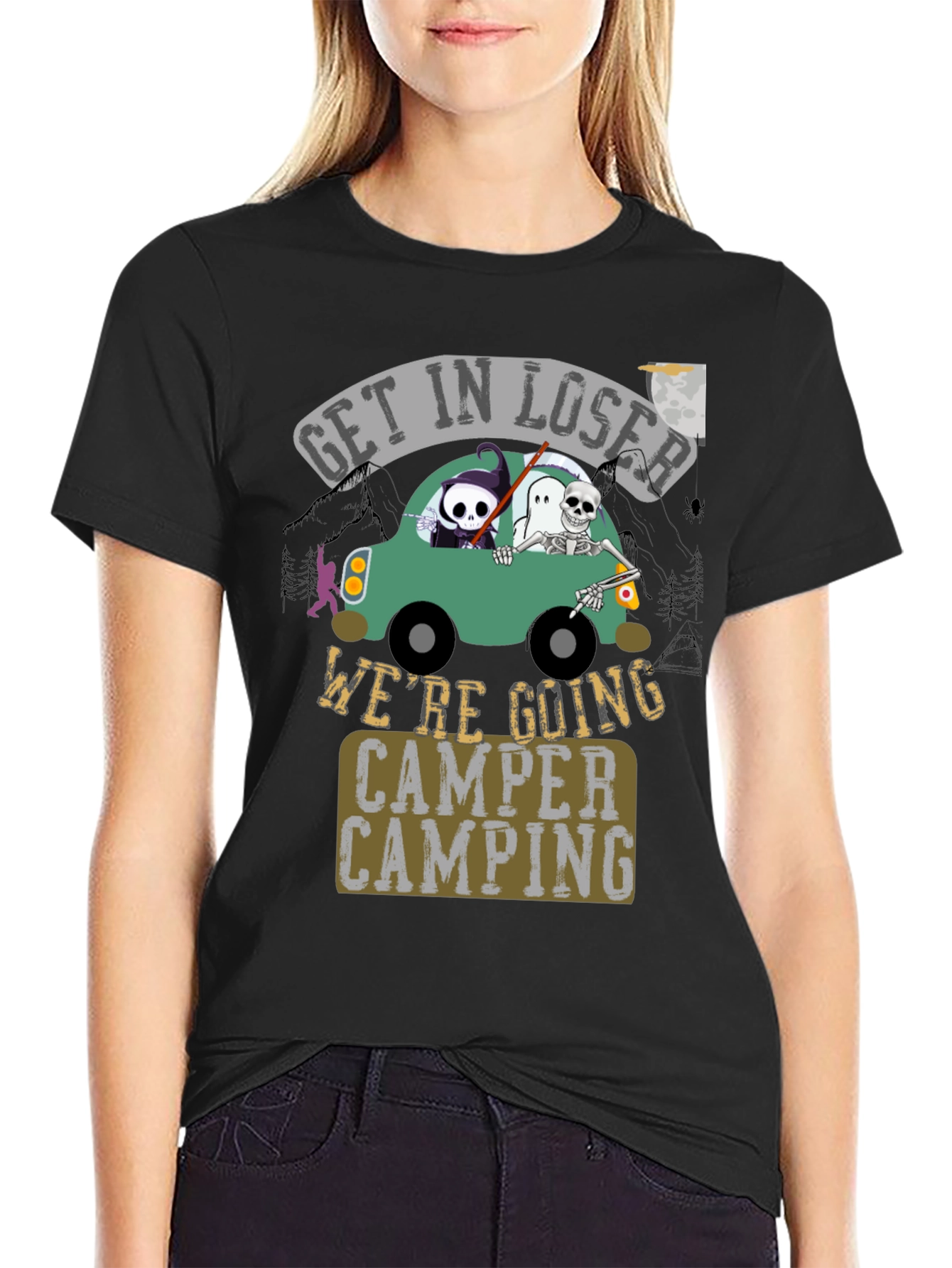 Get in Loser Were Going Camper Camping Halloween T-Shirt