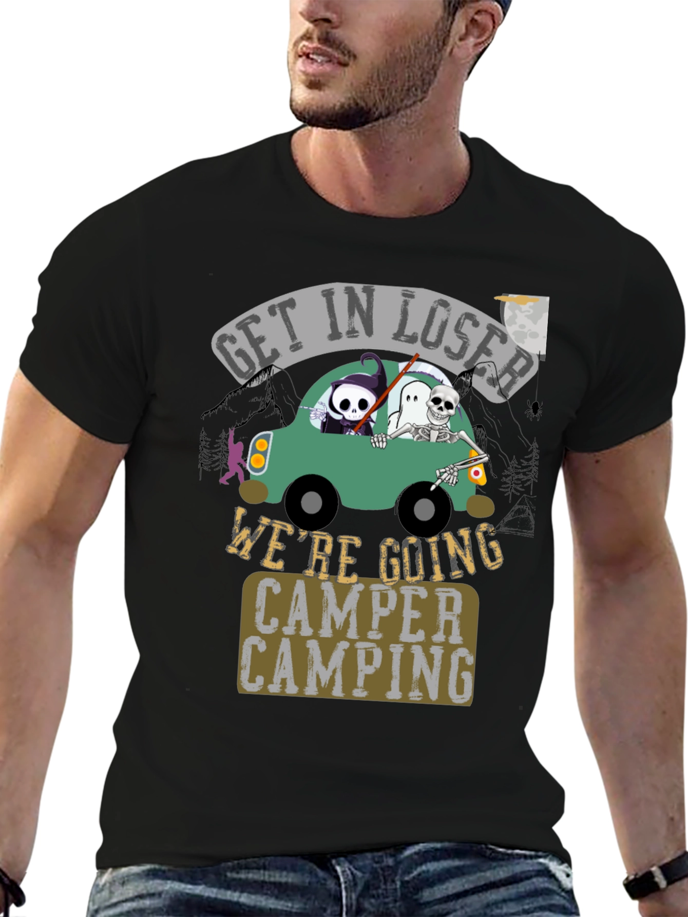 Get in Loser Were Going Camper Camping Halloween T-Shirt
