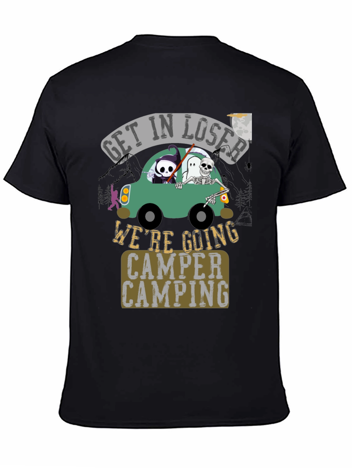 Get in Loser Were Going Camper Camping Halloween T-Shirt