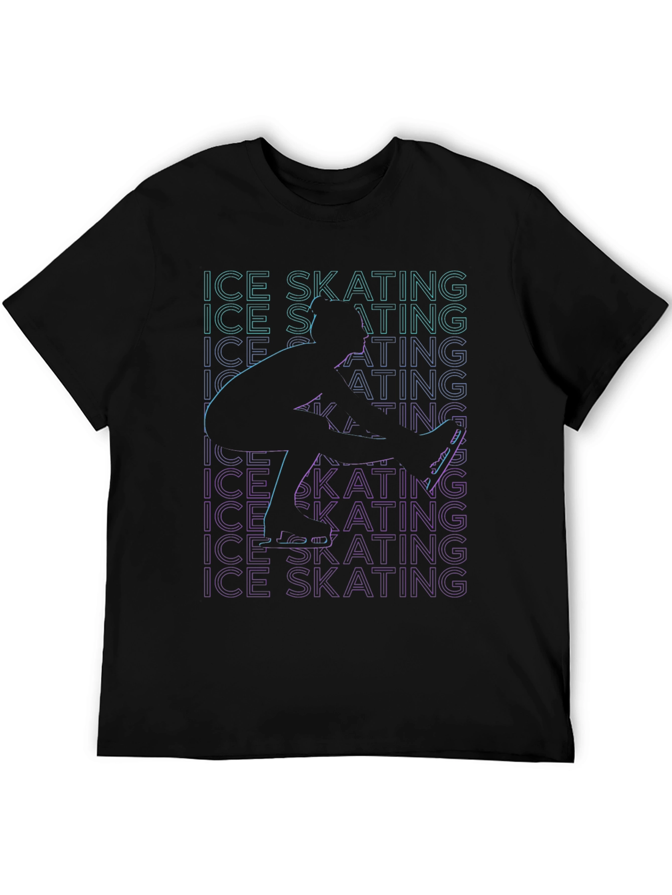 Ice Skating Graphic Tee - Cool Skater Shirt