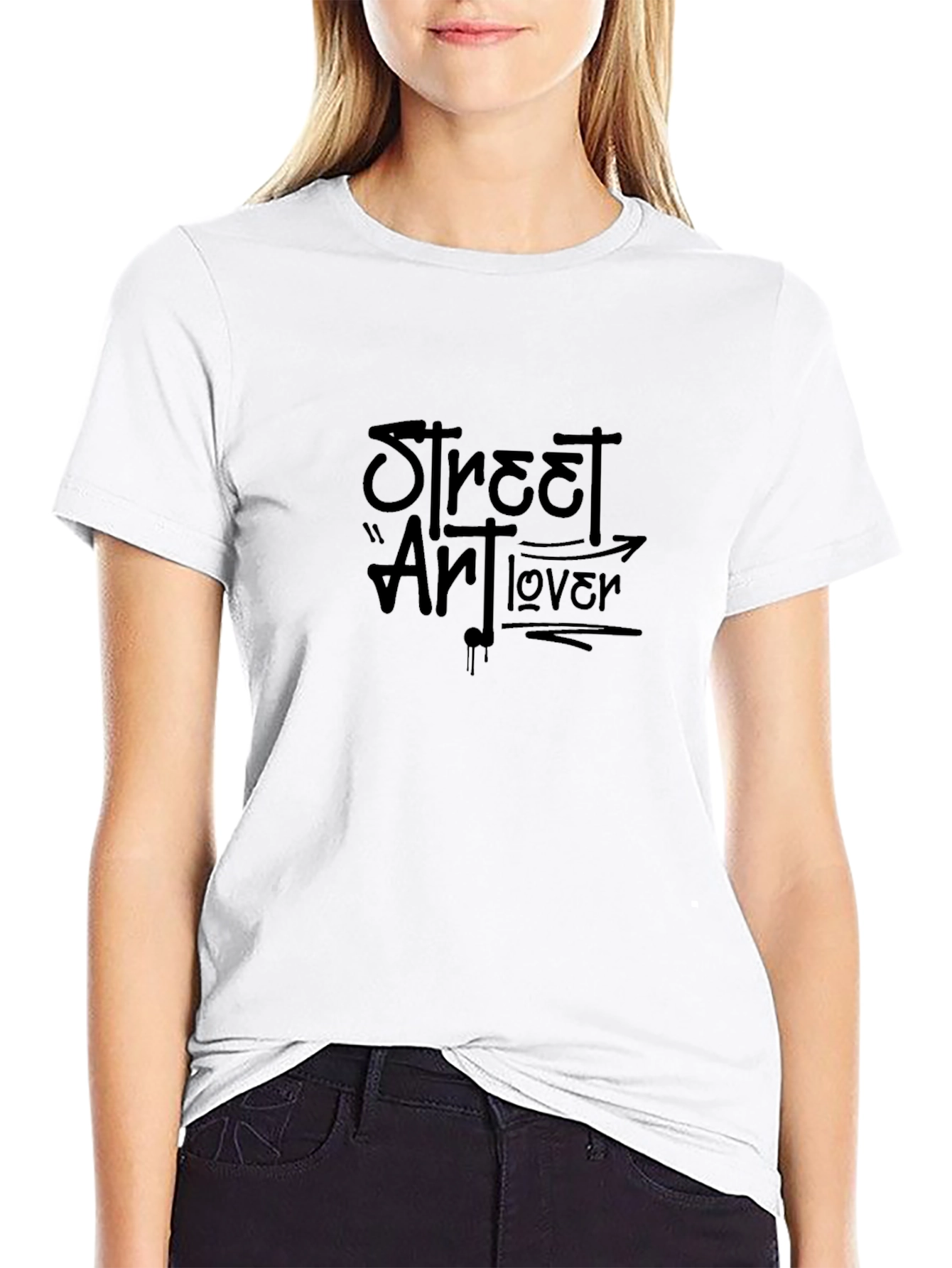 Street Art Lover Black T-Shirt