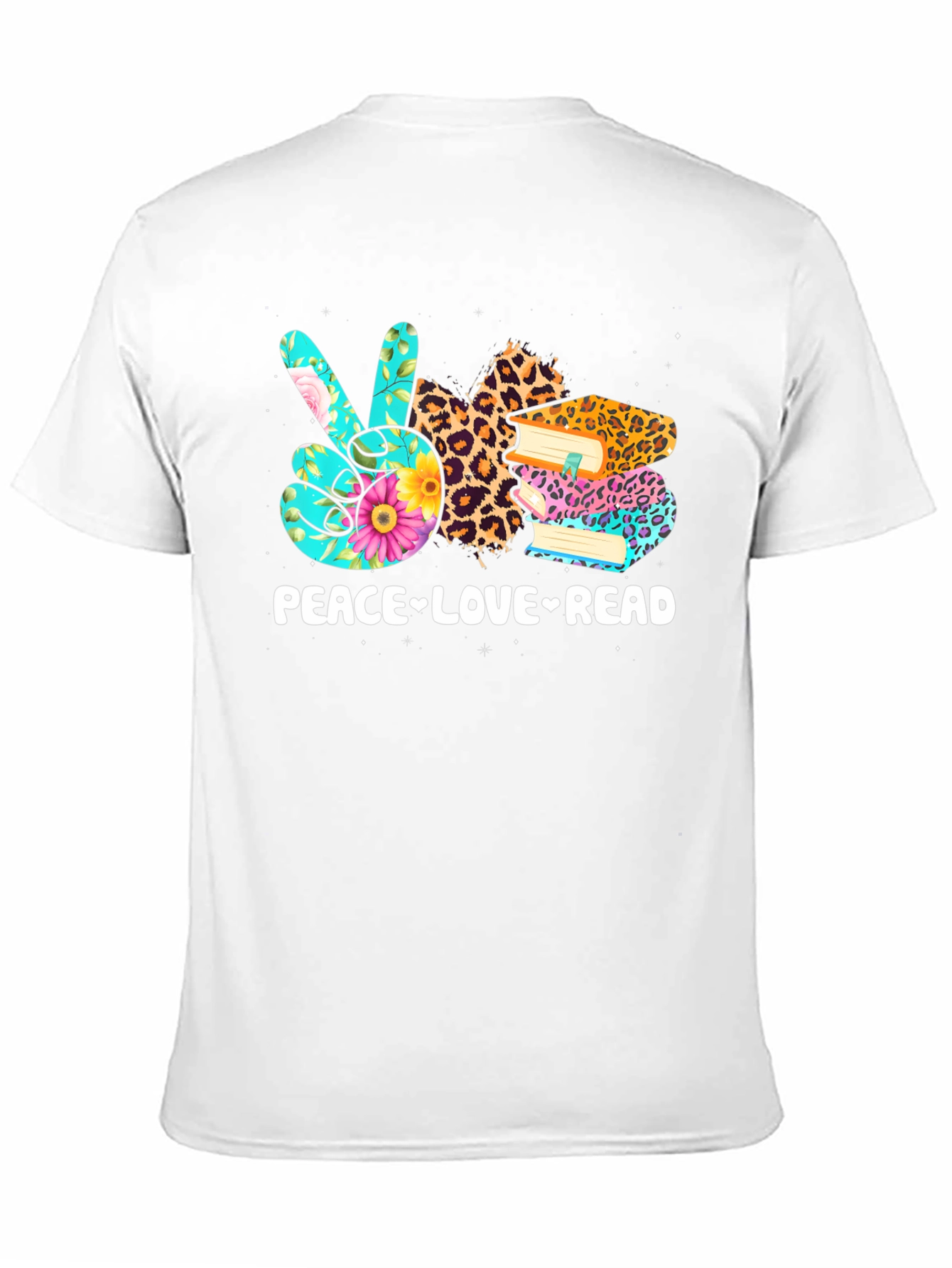 Peace Love Read T-Shirt | Book Lover Tee