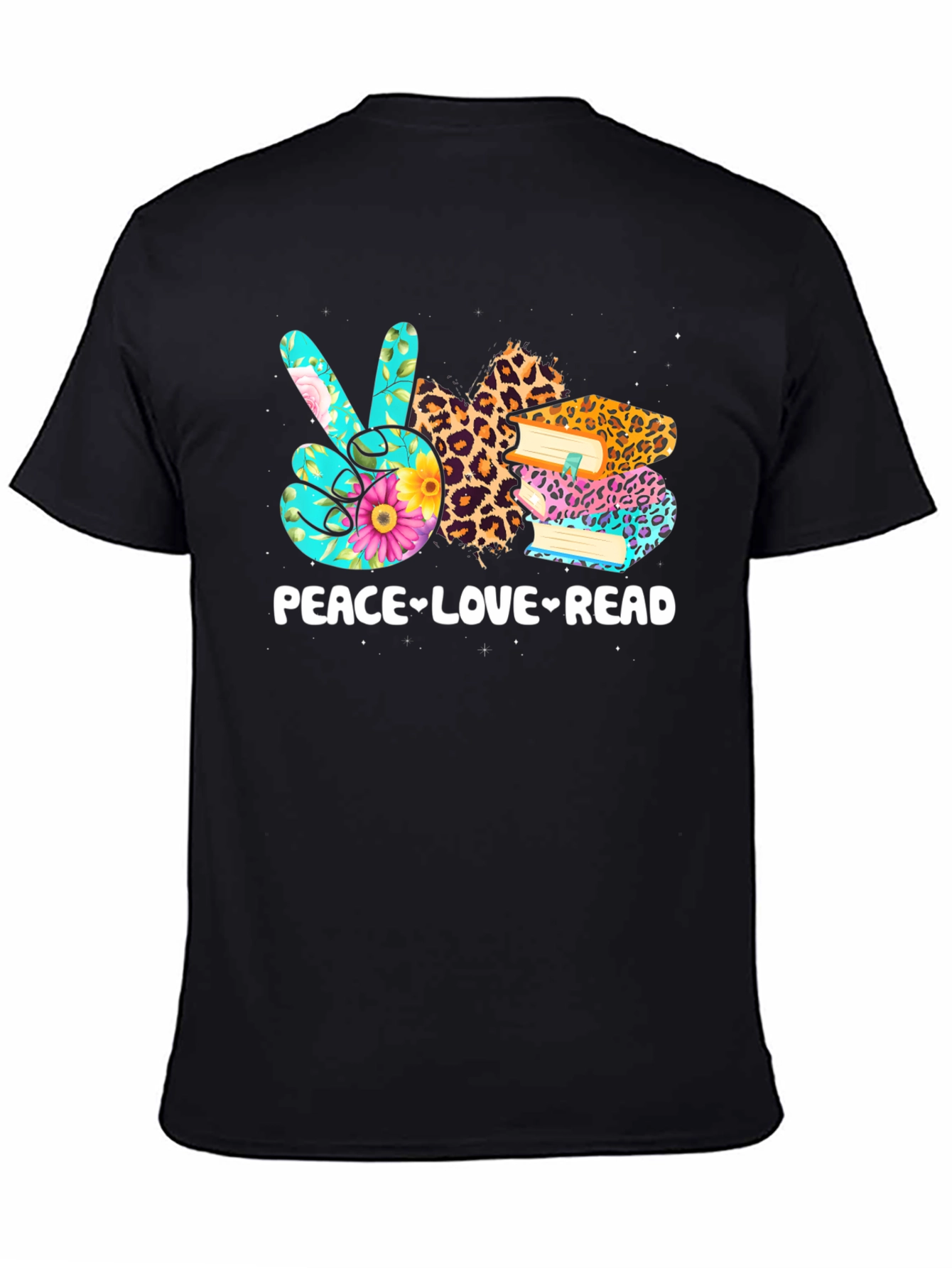 Peace Love Read T-Shirt | Book Lover Tee