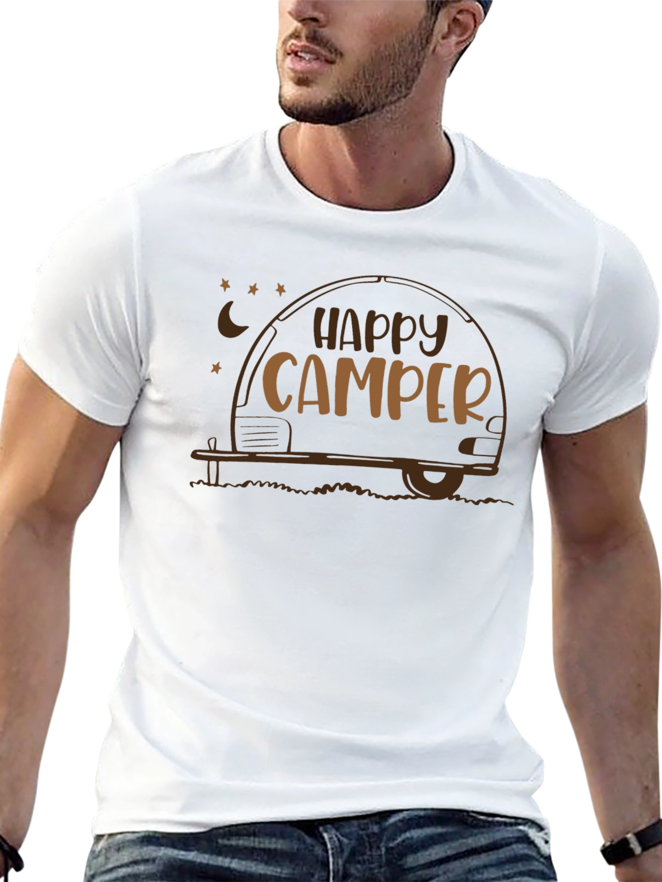 Happy Camper T-Shirt - Camping Lover Tee