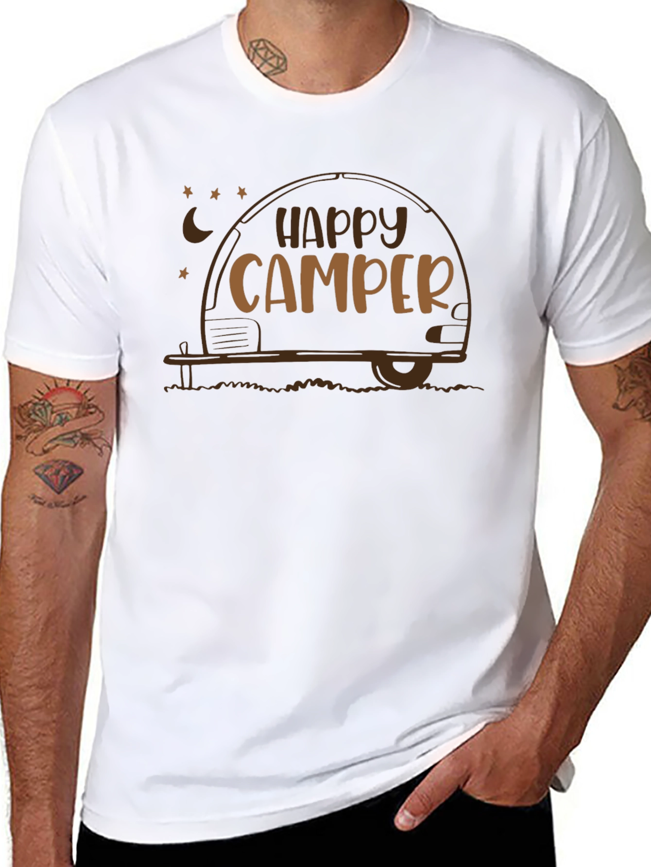 Happy Camper T-Shirt - Camping Lover Tee