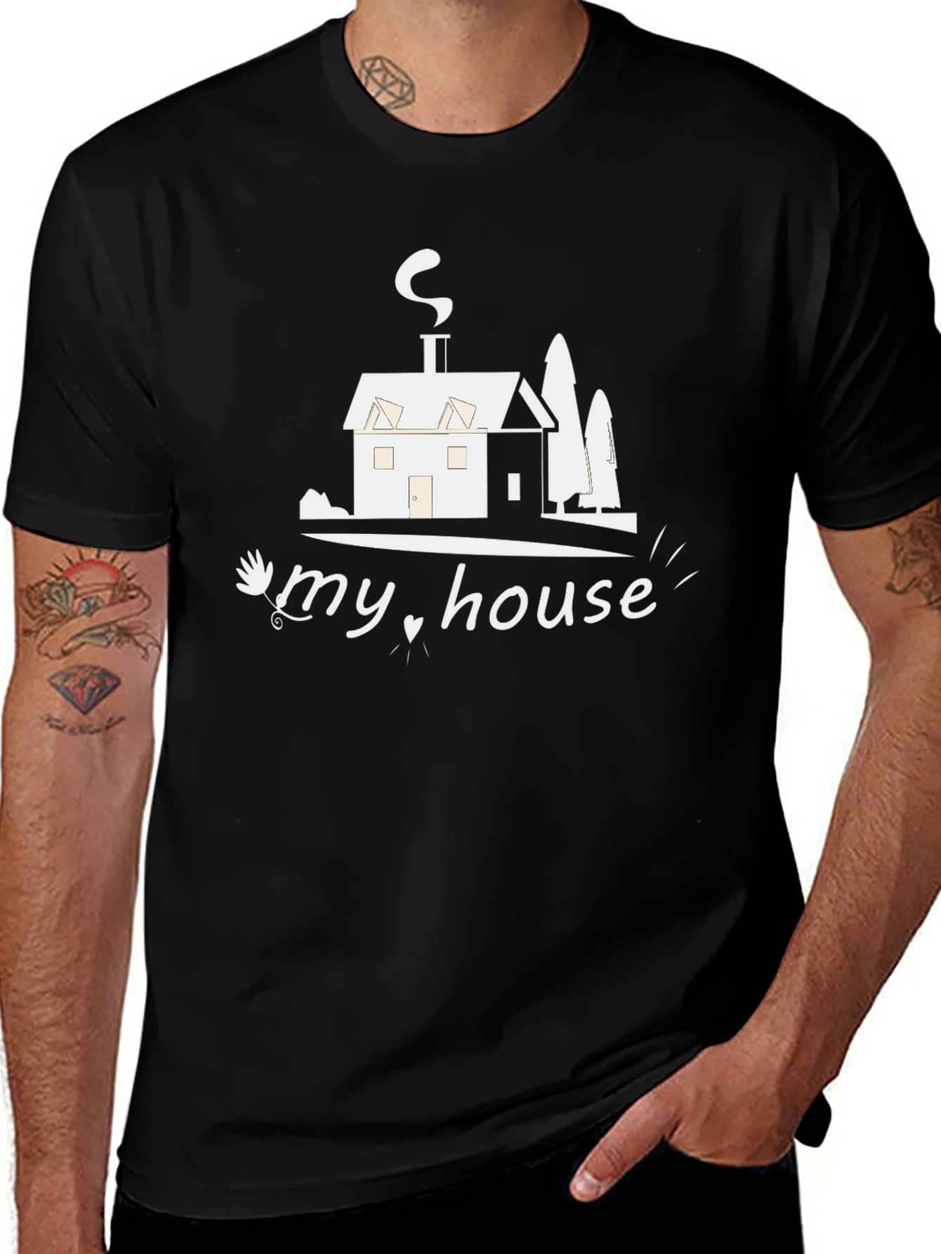 My House Graphic Tee - Stylish Comfort
