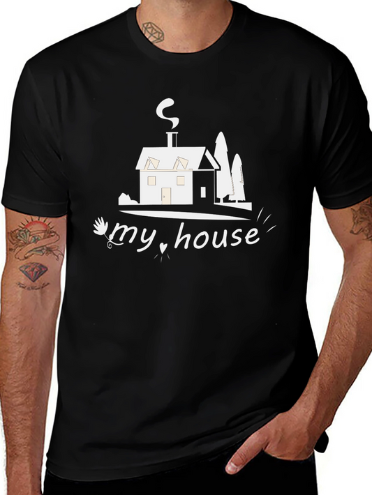 My House Graphic Tee - Stylish Comfort