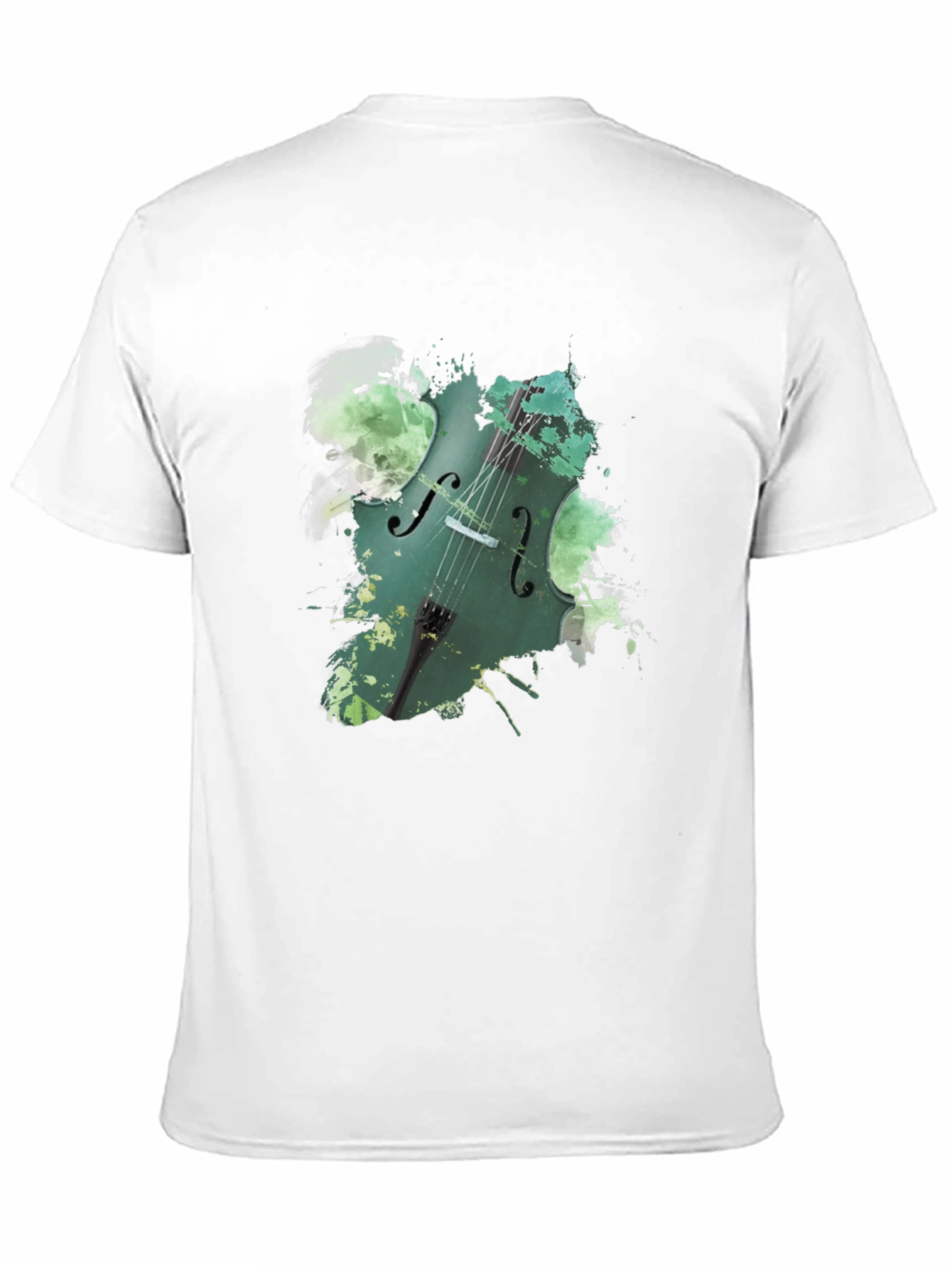 Cello Splash Graphic Black Tee - Musicians Style