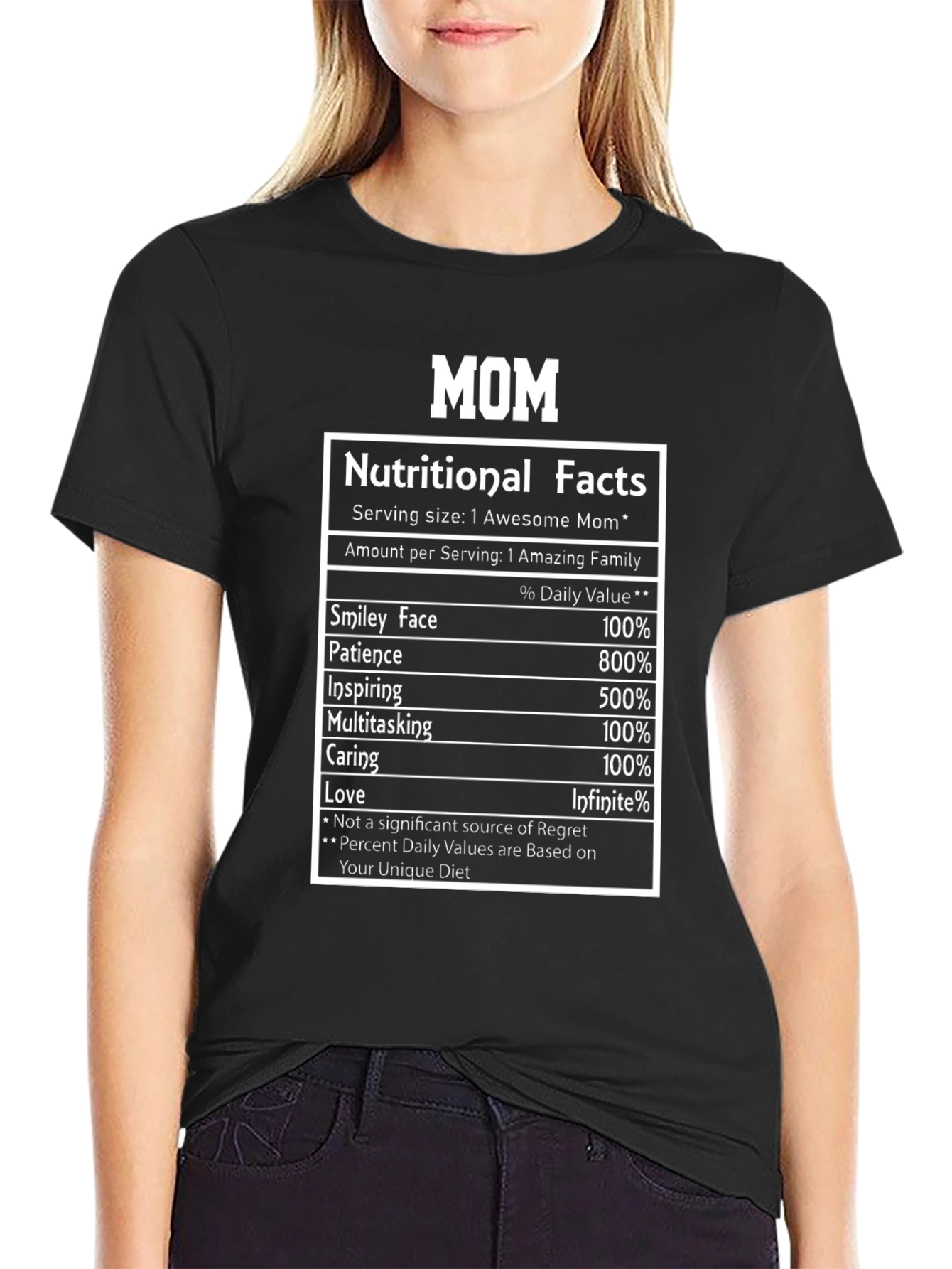 Nutritional Facts Mom T-Shirt - Awesome Mom Gift