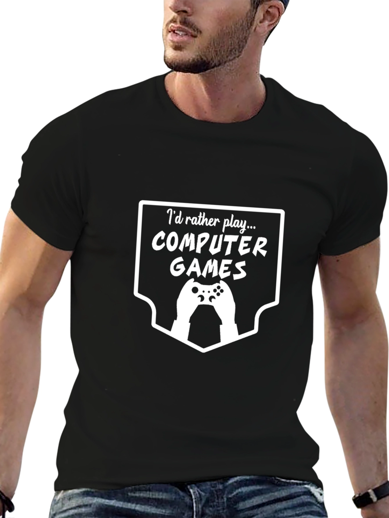 Computer Games Black T-Shirt for Gamers