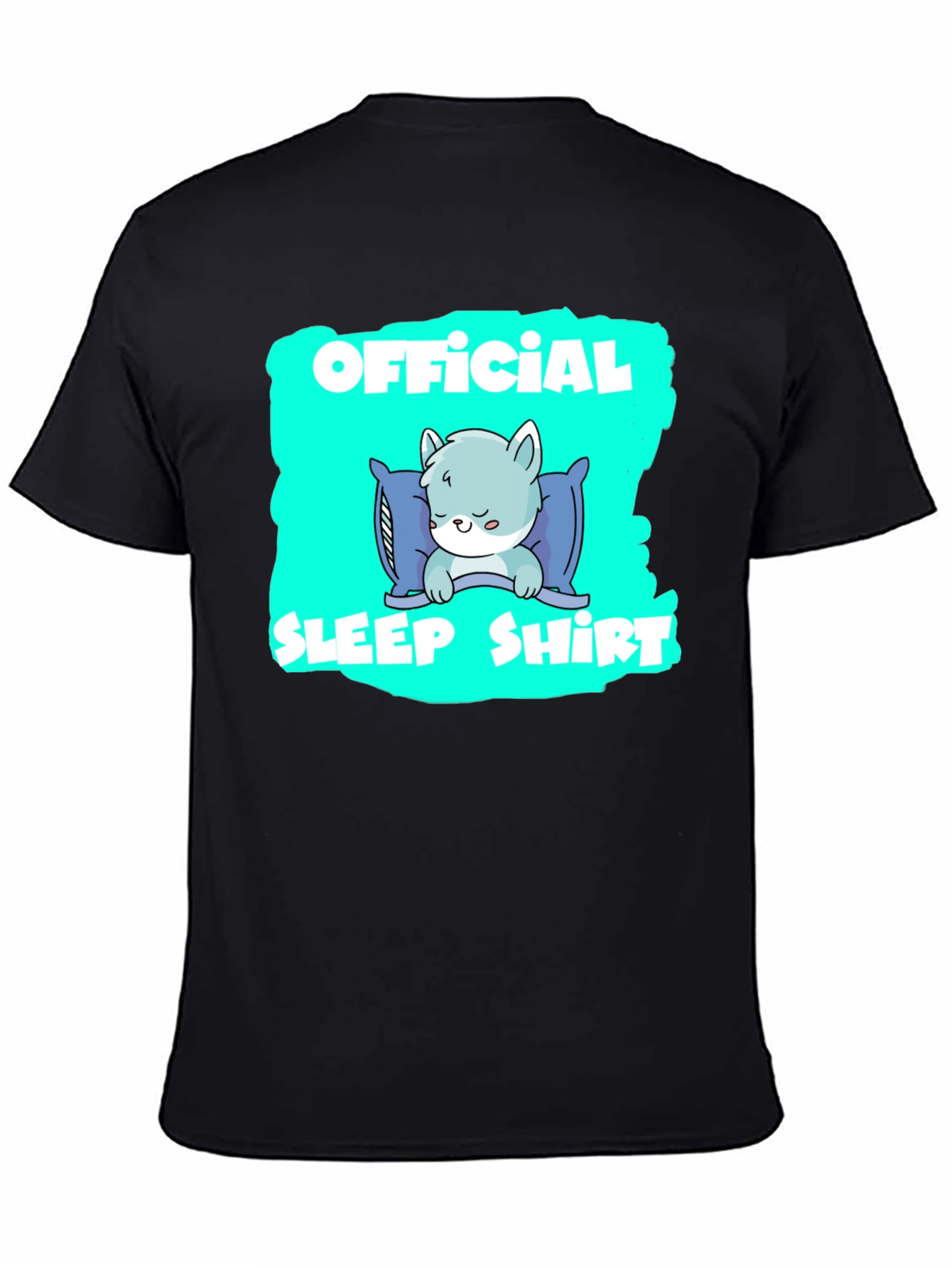 Official Sleep Shirt - Cute Cartoon Cat T-Shirt