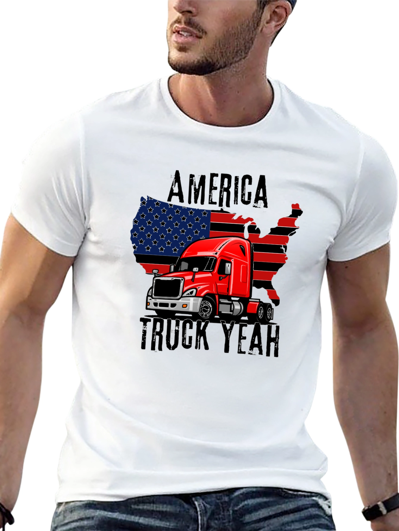 America Truck Yeah Graphic T-Shirt