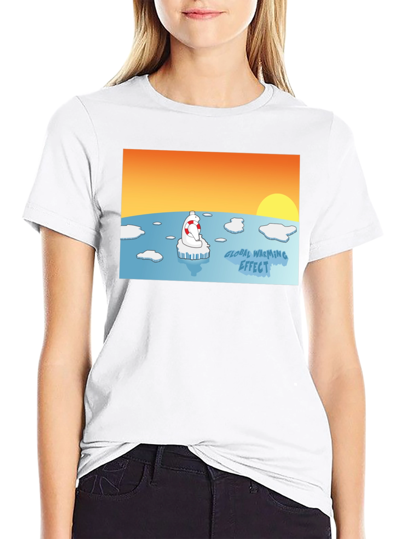 Global Warming Awareness T-Shirt - Save the Polar Bear