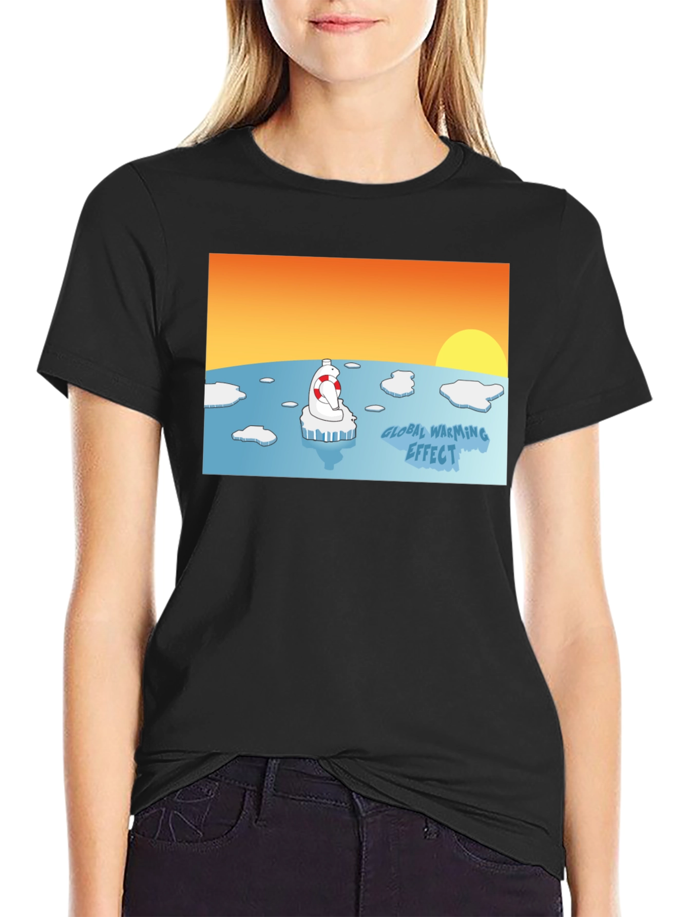 Global Warming Awareness T-Shirt - Save the Polar Bear