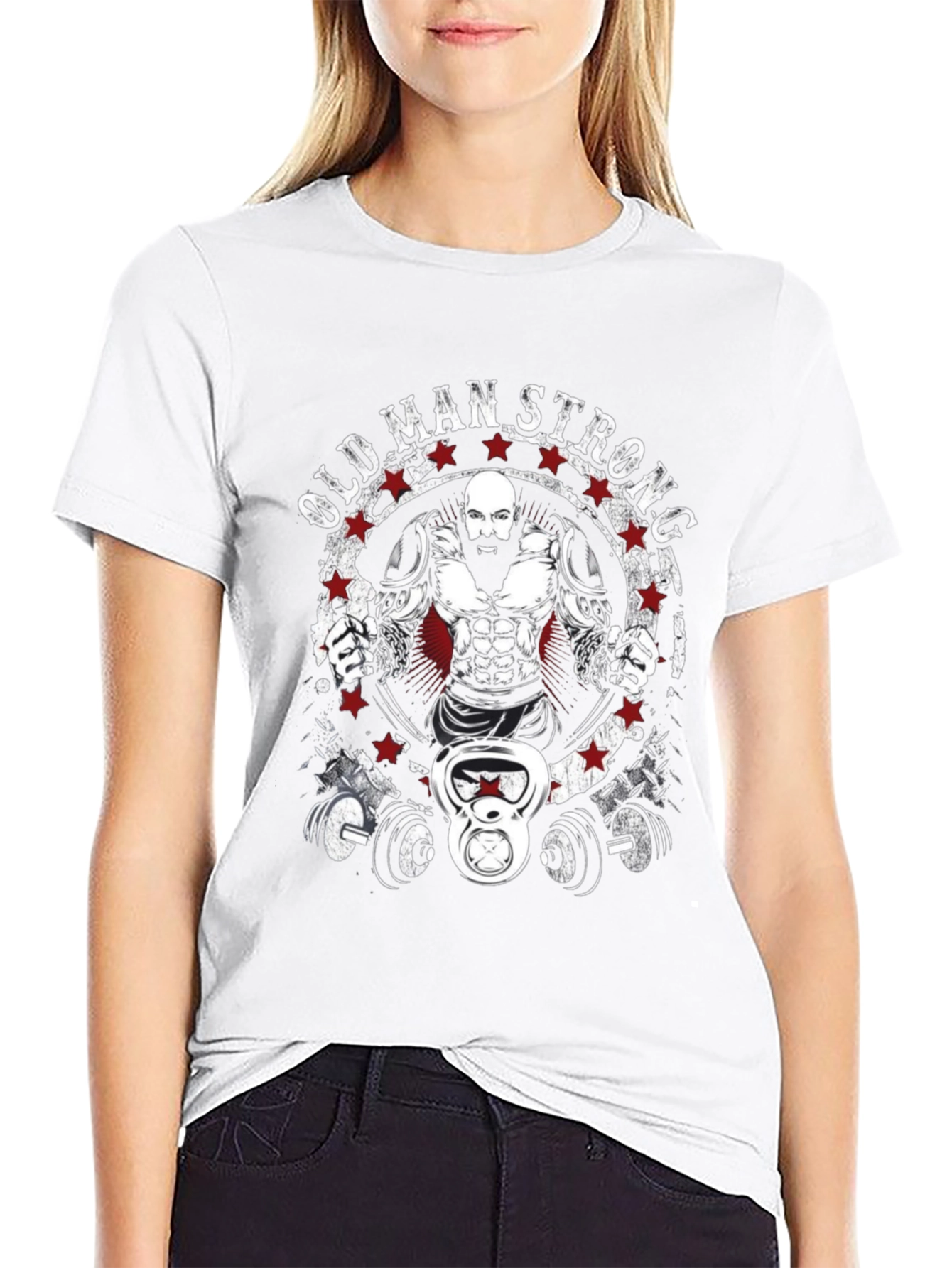 Old Man Strong Graphic T-Shirt