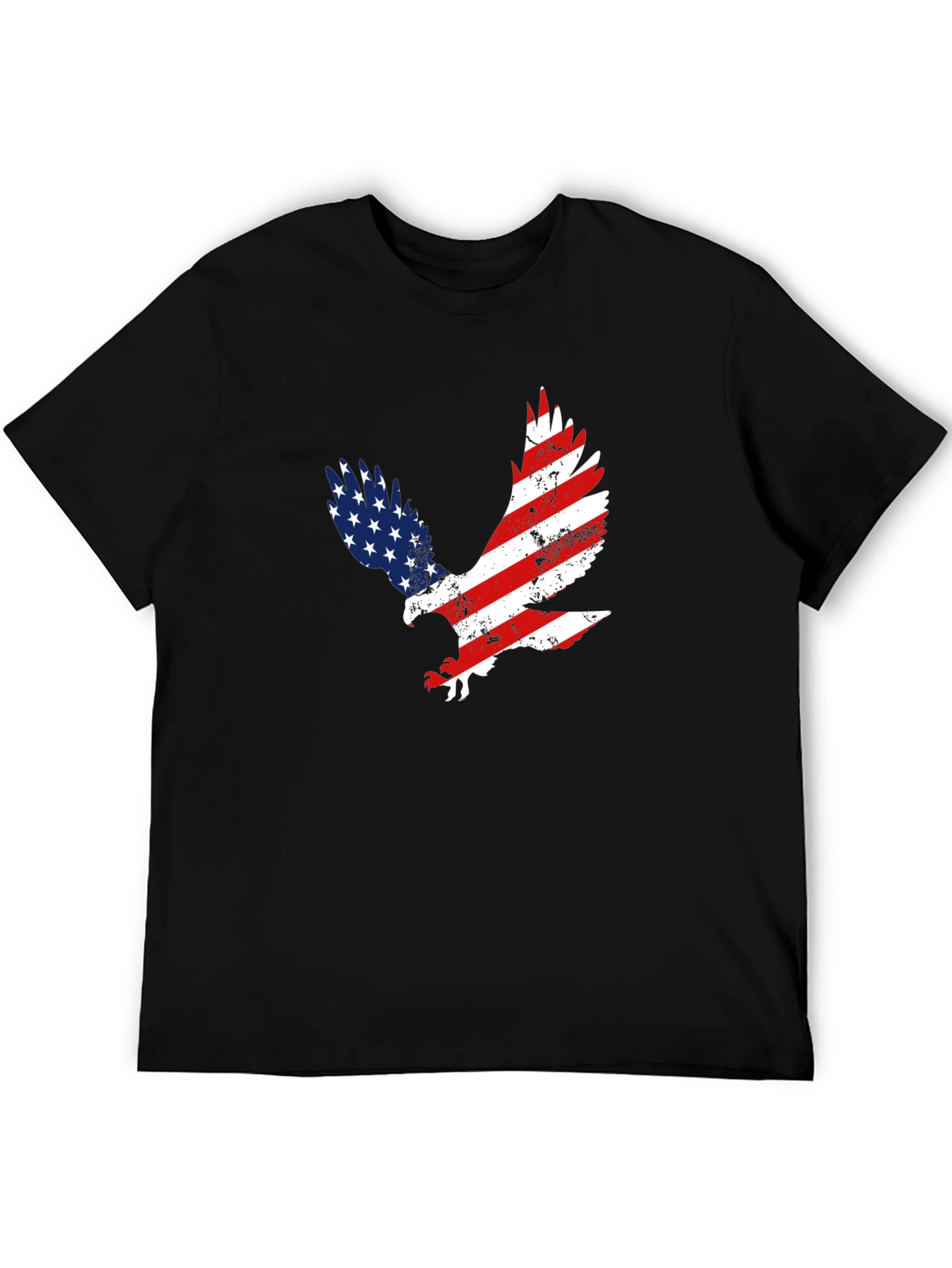 American Flag Eagle Graphic T-Shirt