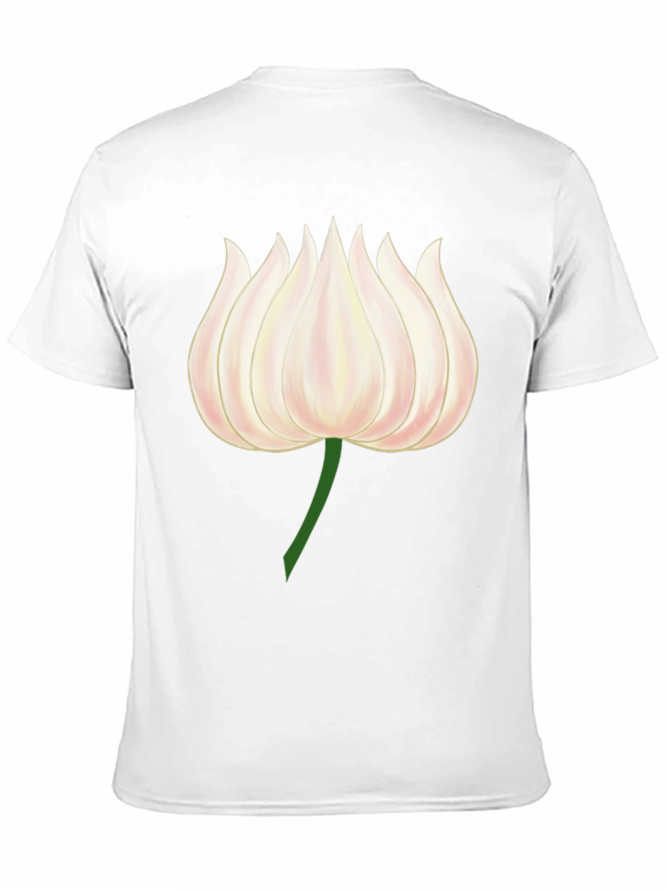 Lotus Flower Graphic Tee - Modern Black T-Shirt