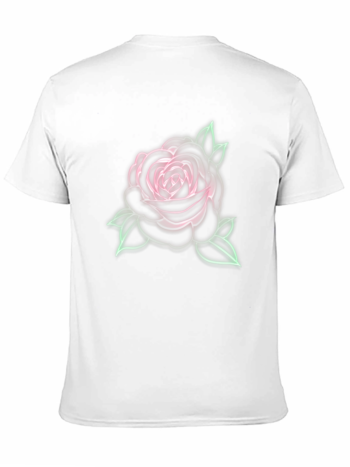 Neon Rose Graphic T-Shirt - Stylish Casual Wear