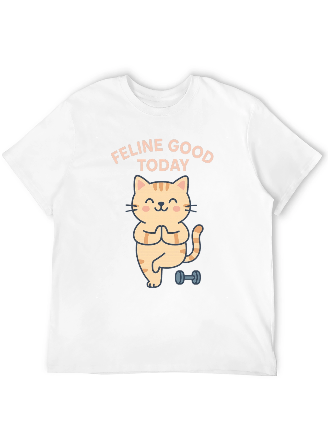 Feline Good Today Cat Yoga Black T-Shirt