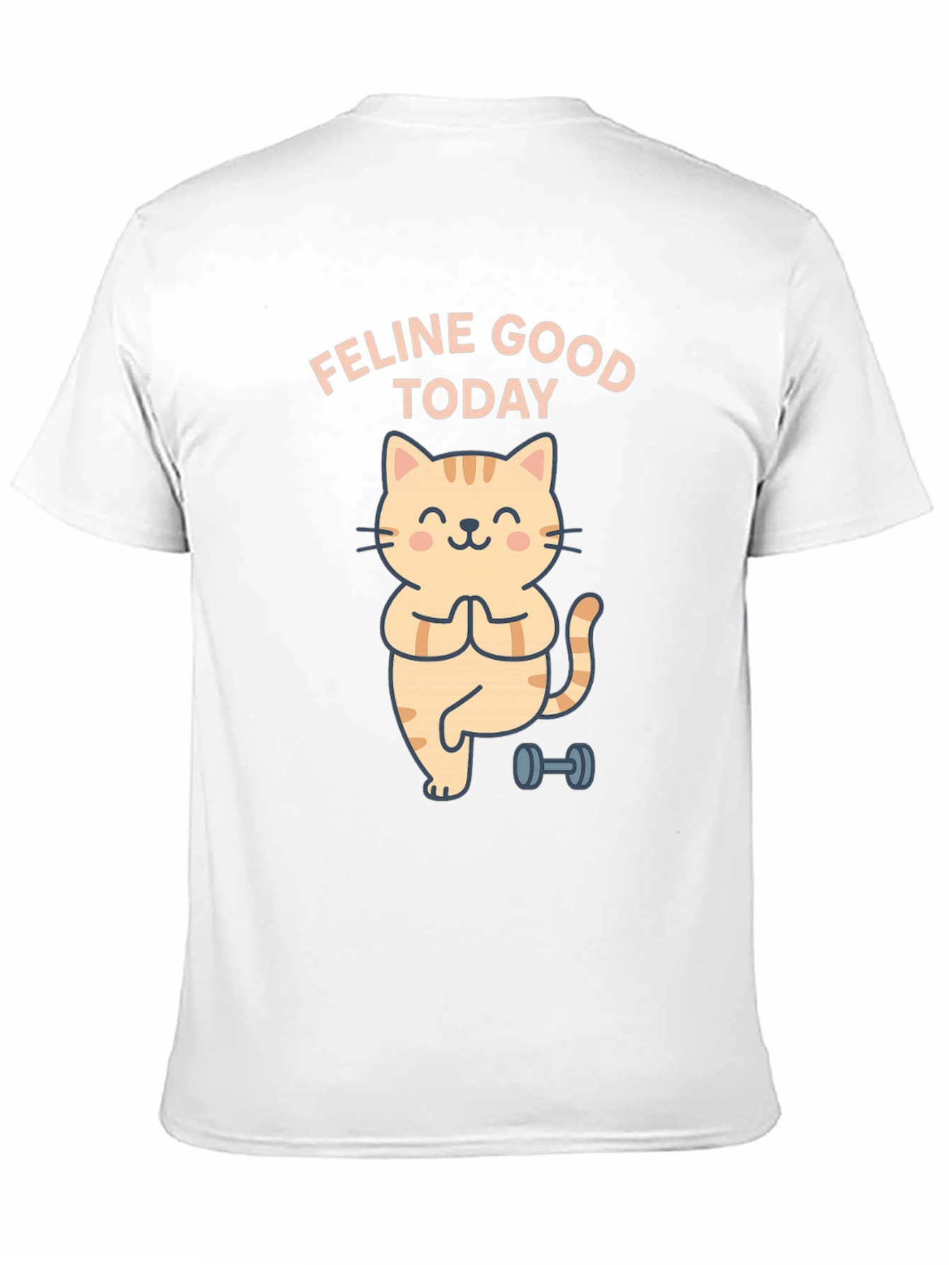 Feline Good Today Cat Yoga Black T-Shirt