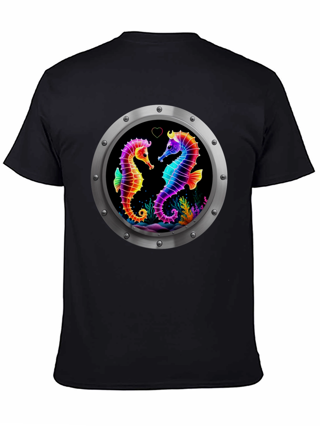 Rainbow Seahorse Love T-Shirt