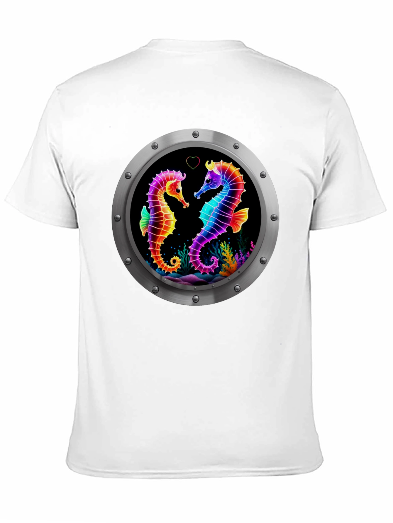 Rainbow Seahorse Love T-Shirt