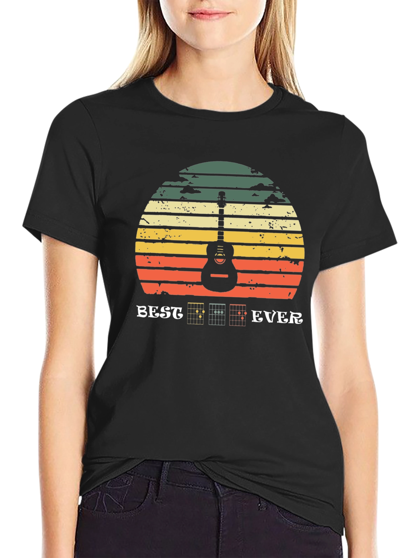 Best Guitar Ever Retro Graphic T-Shirt
