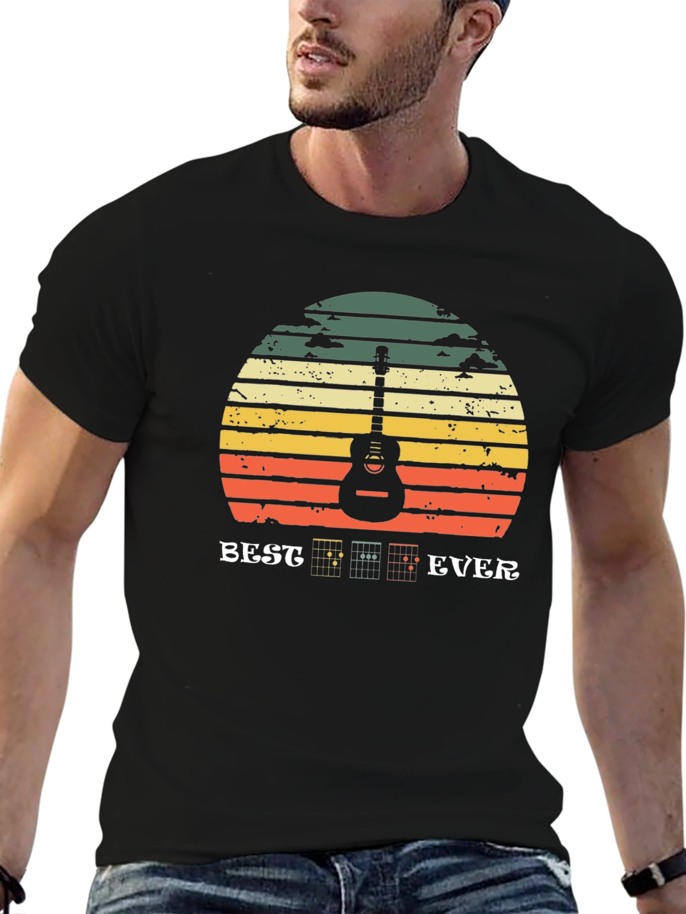 Best Guitar Ever Retro Graphic T-Shirt
