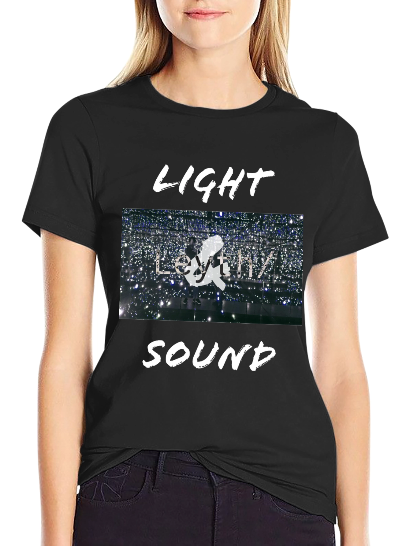 Light and Sound Graphic T-Shirt
