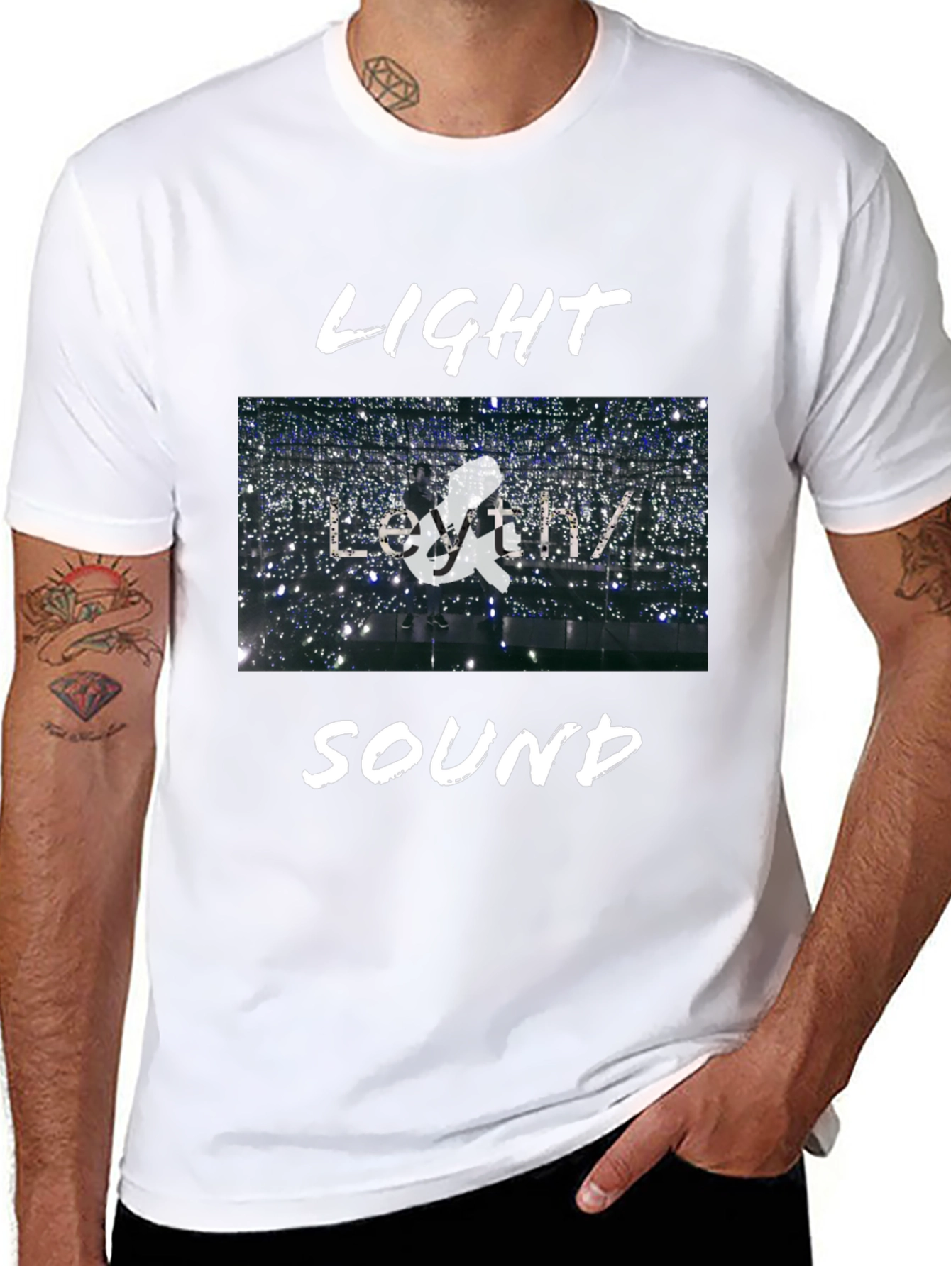 Light and Sound Graphic T-Shirt