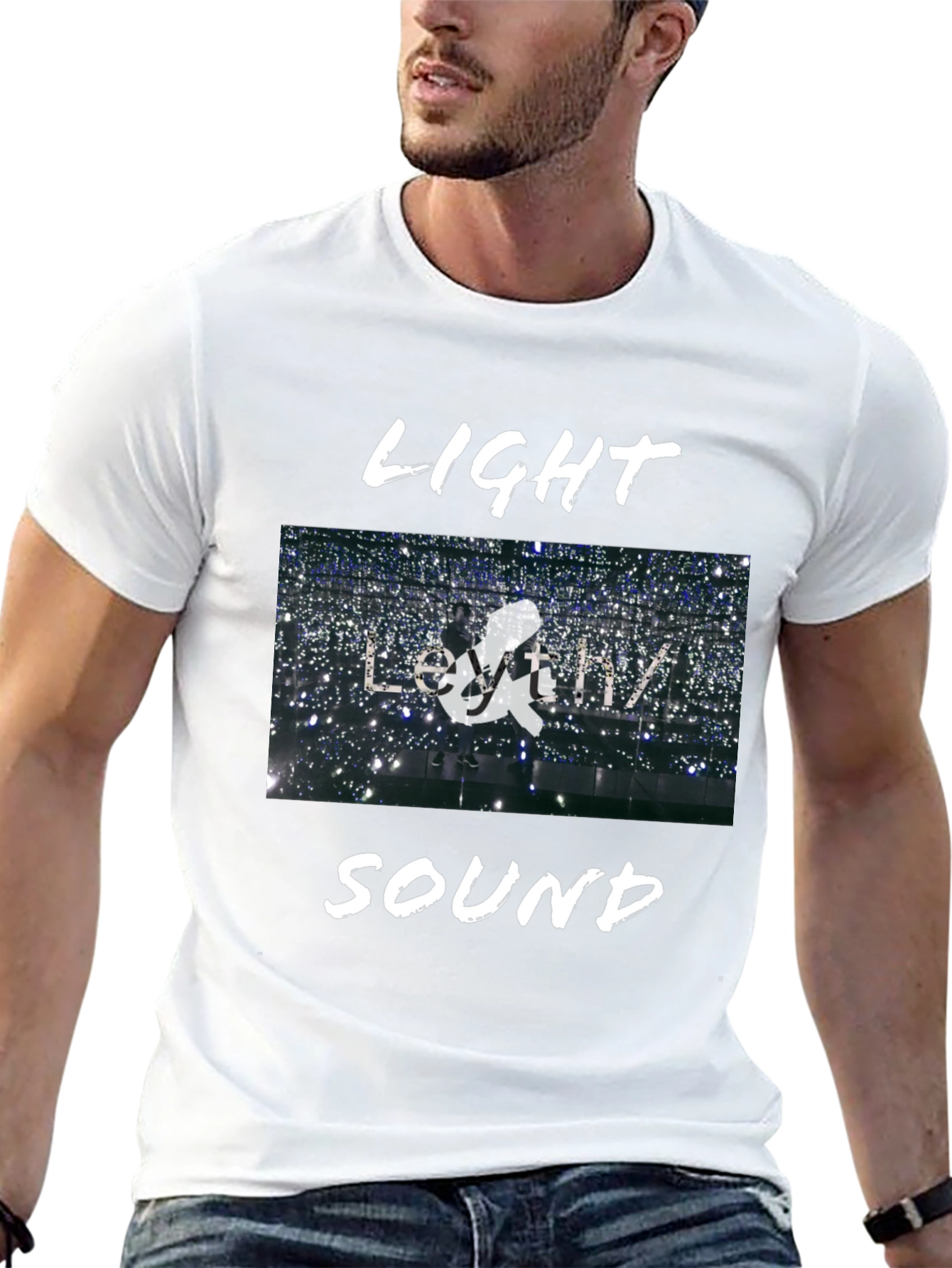 Light and Sound Graphic T-Shirt
