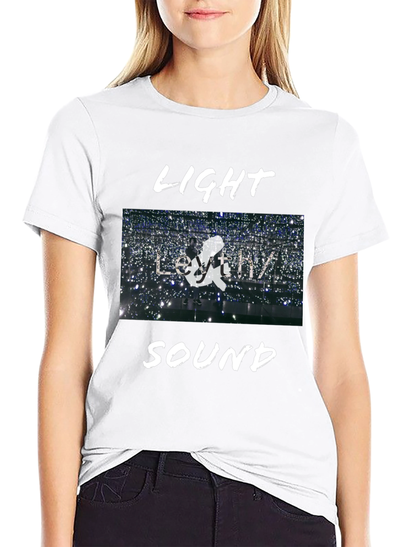 Light and Sound Graphic T-Shirt