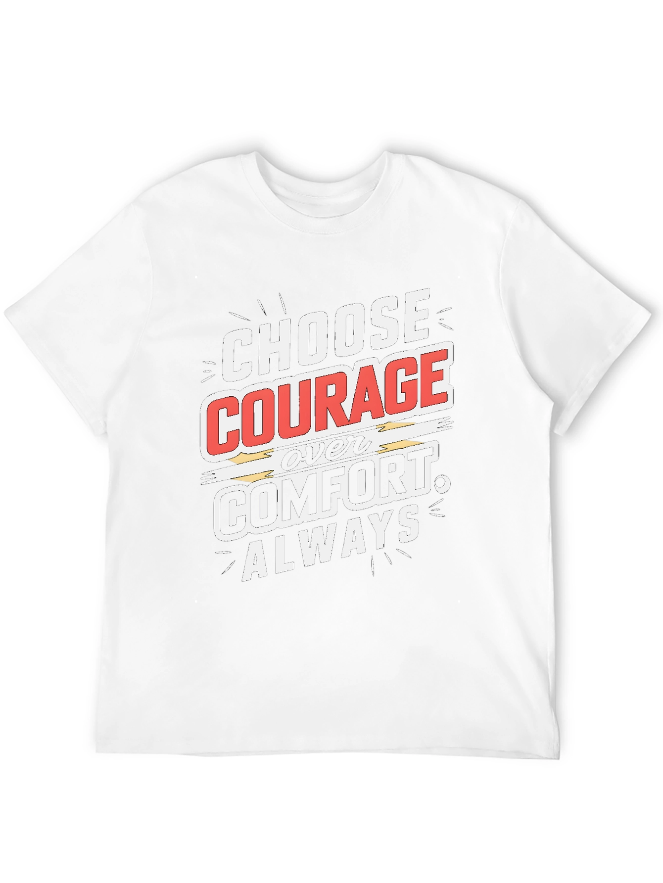 Choose Courage Graphic Tee - Motivational Shirt