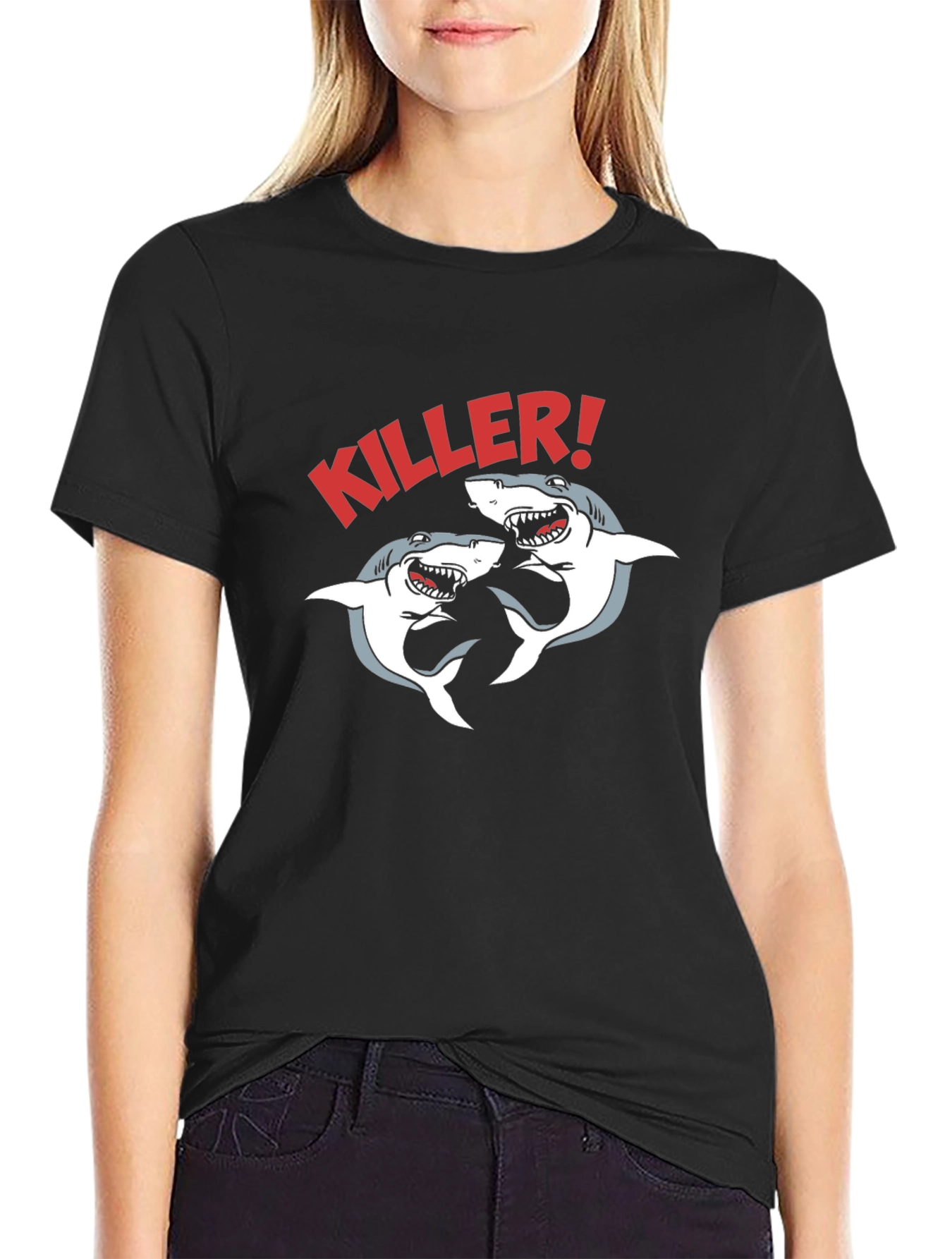 Killer Sharks Graphic T-Shirt