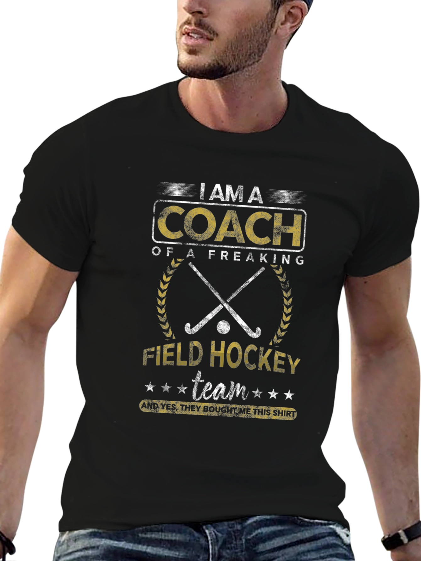 Field Hockey Coach Graphic T-Shirt - Team Gift