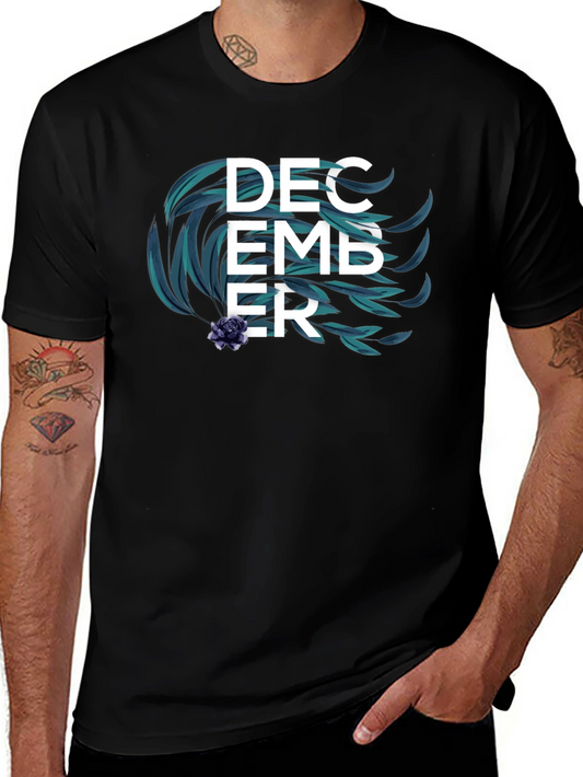 December Floral Mens T-Shirt