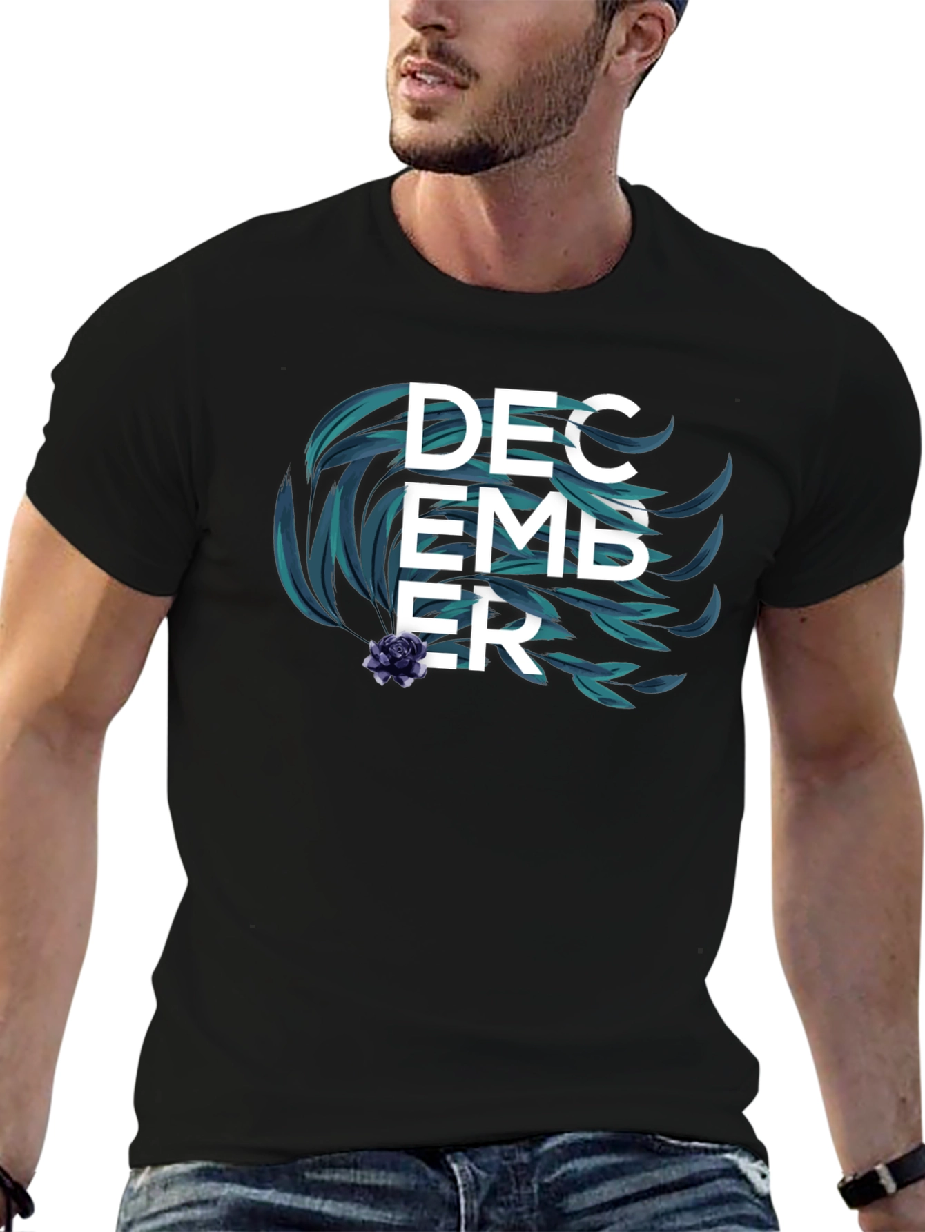 December Floral Mens T-Shirt