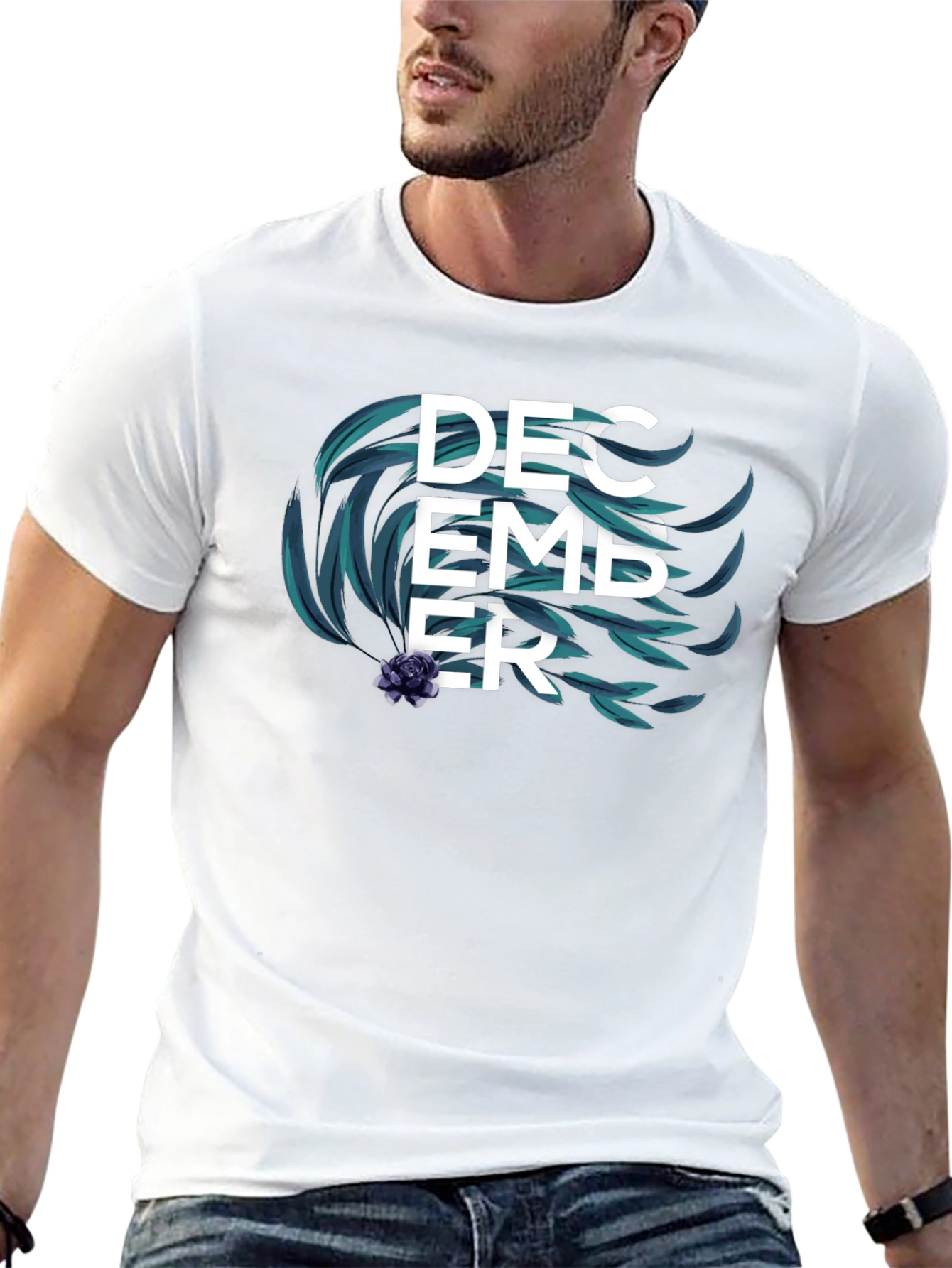 December Floral Mens T-Shirt