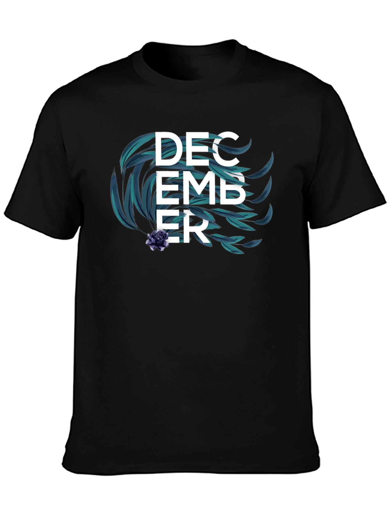 December Floral Mens T-Shirt