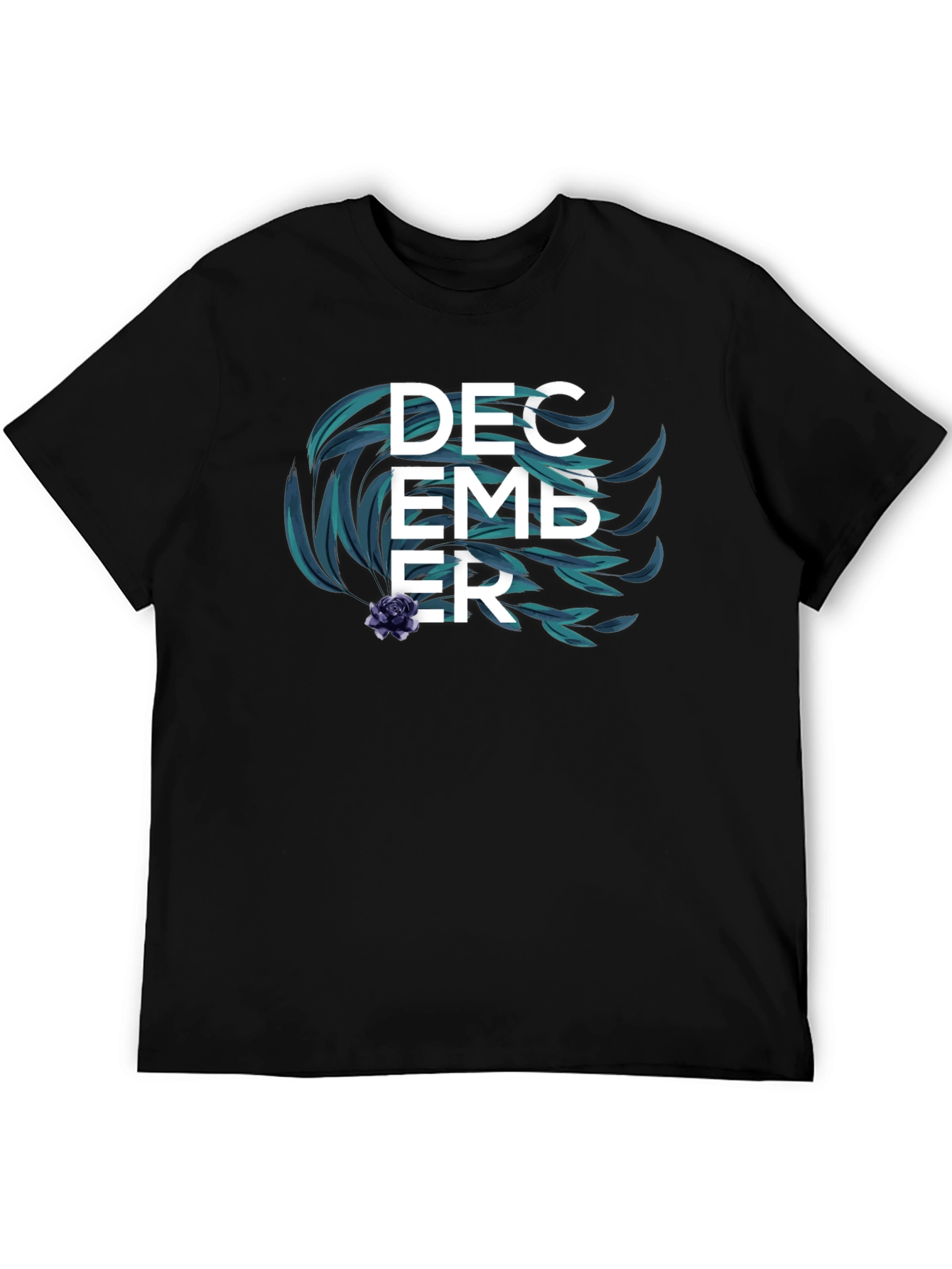 December Floral Mens T-Shirt