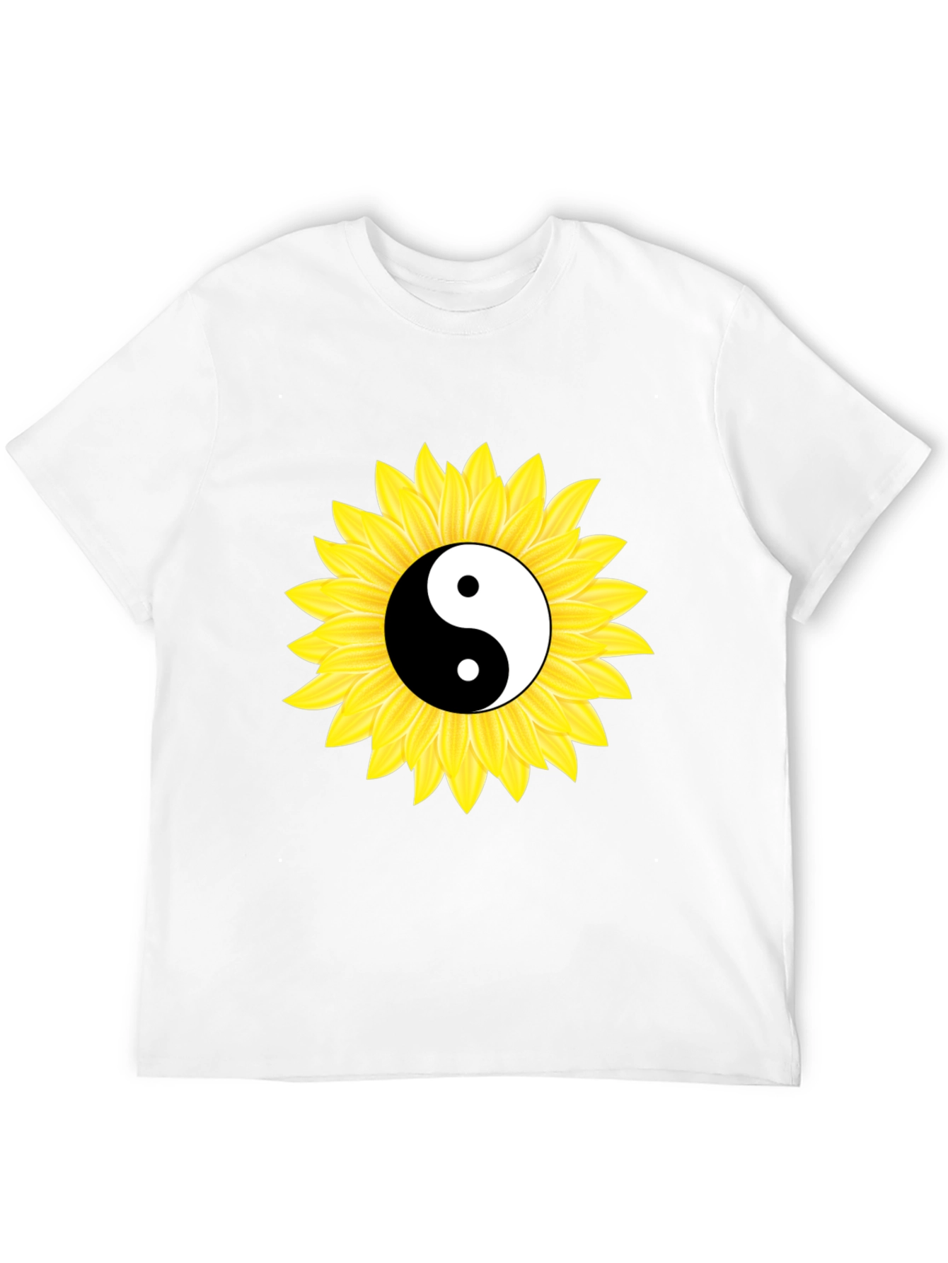 Yin Yang Sunflower Graphic Tee